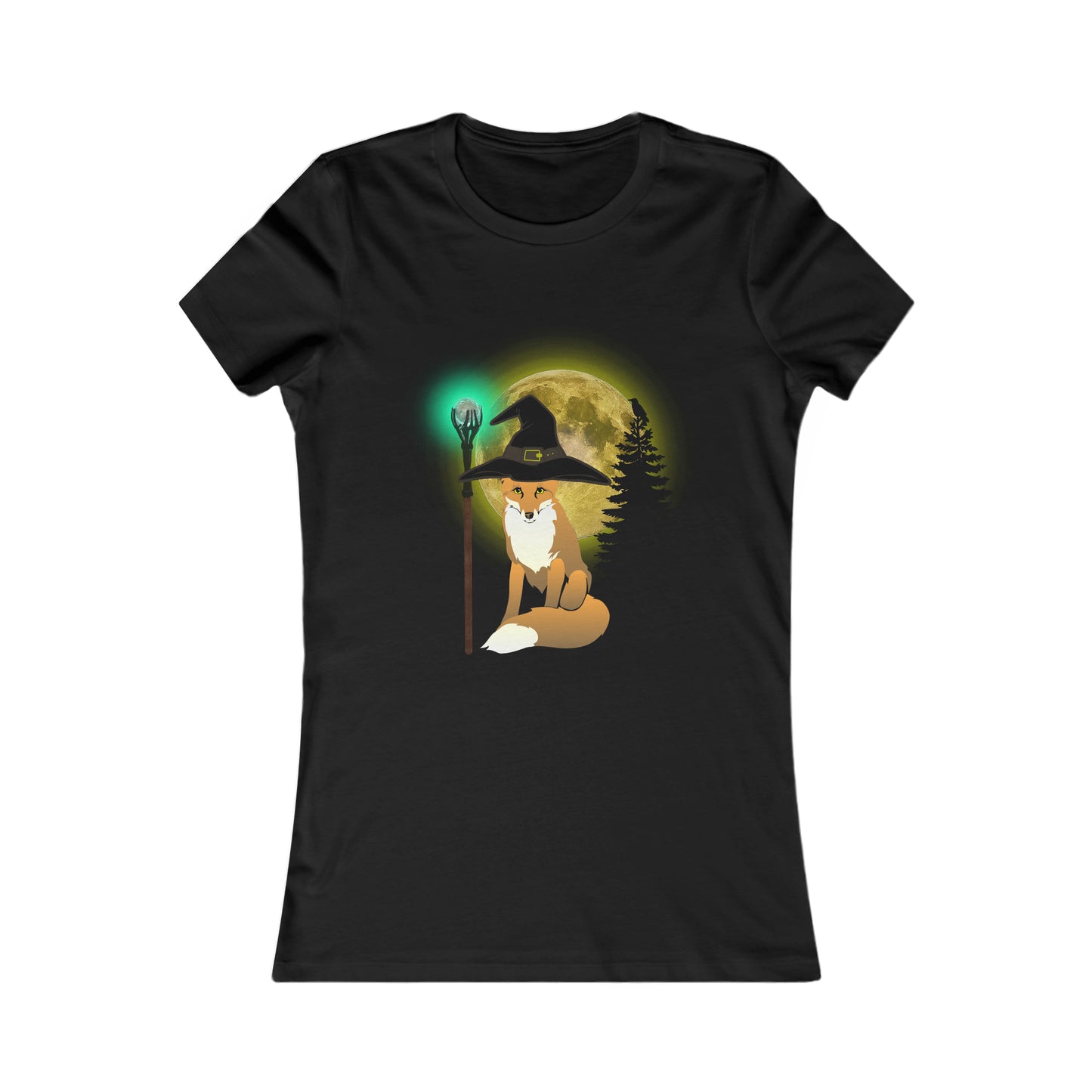 Women's Favorite Tee Trickster Fox Mage Halloween Top