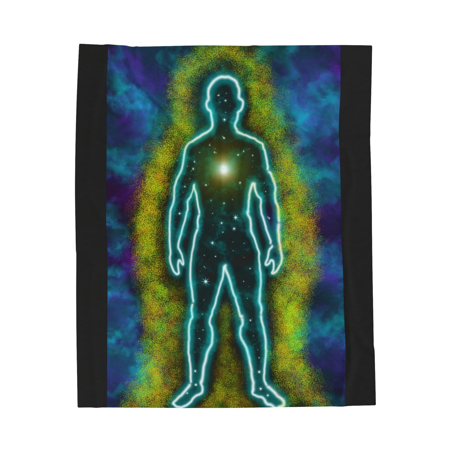 Mystic Energy Body Velveteen Plush Blanket