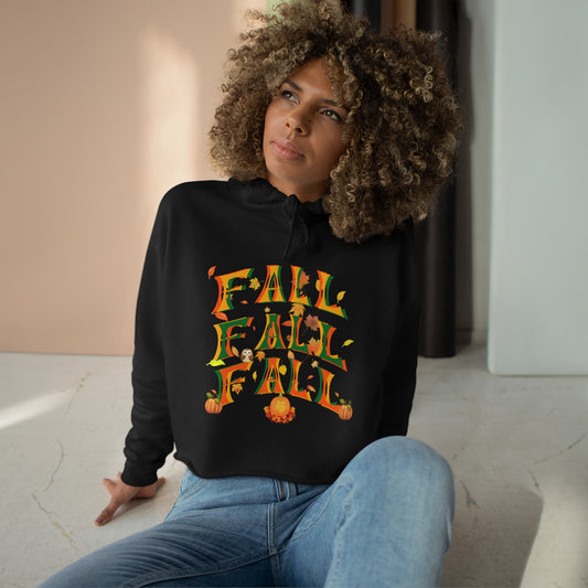 Fall Fall Fall Women's Crop Hoodie 2