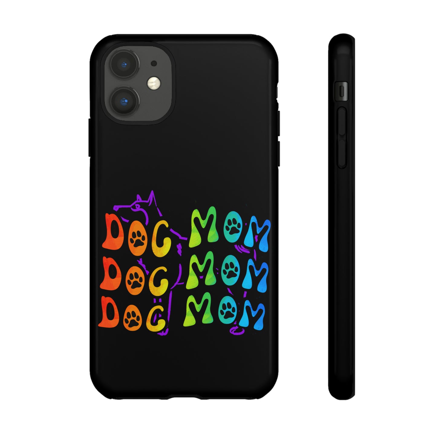 Dog Mom Protective Phone Case, Samsung, iPhone, Pixel, all sizes