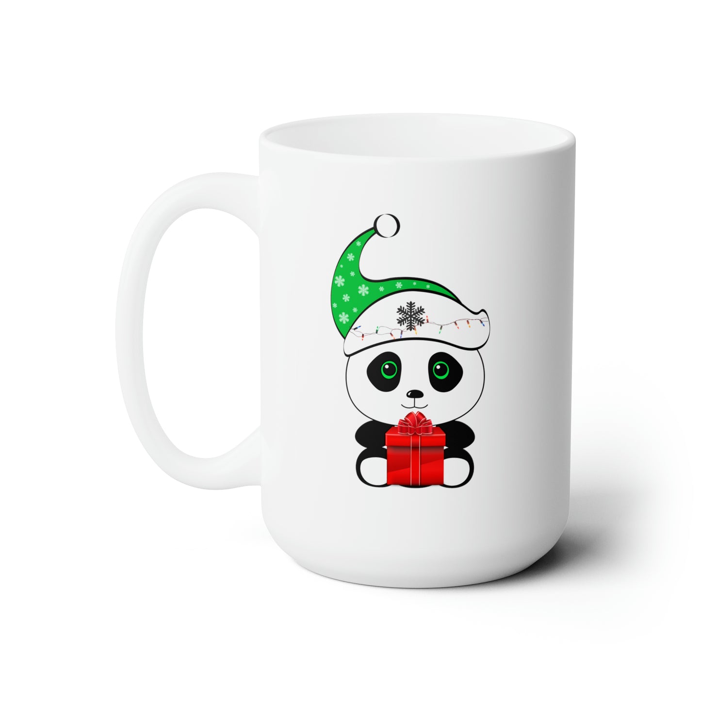 Panda Christmas Ceramic Mug 15oz