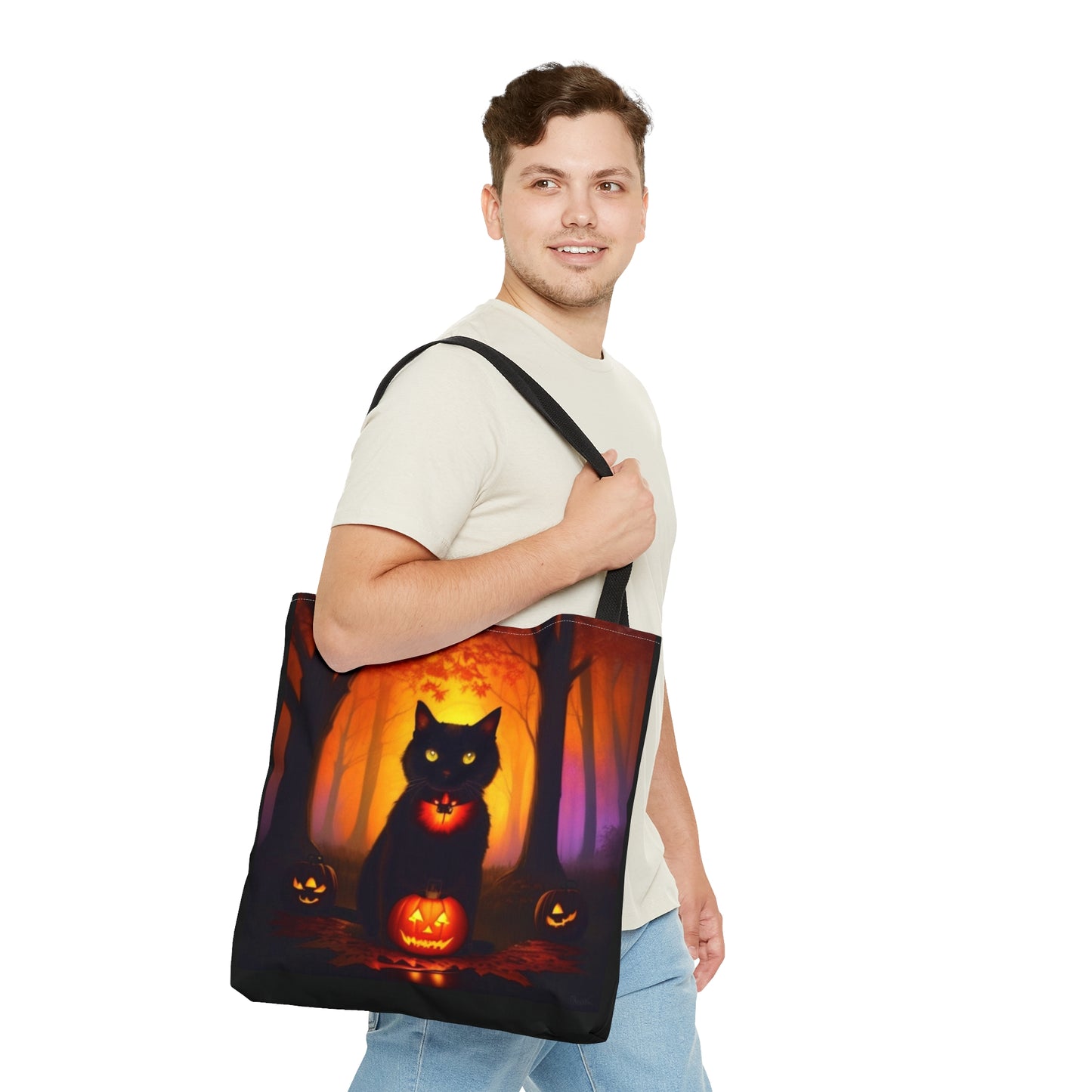 Haunted Forest Halloween Candy Tote Bag