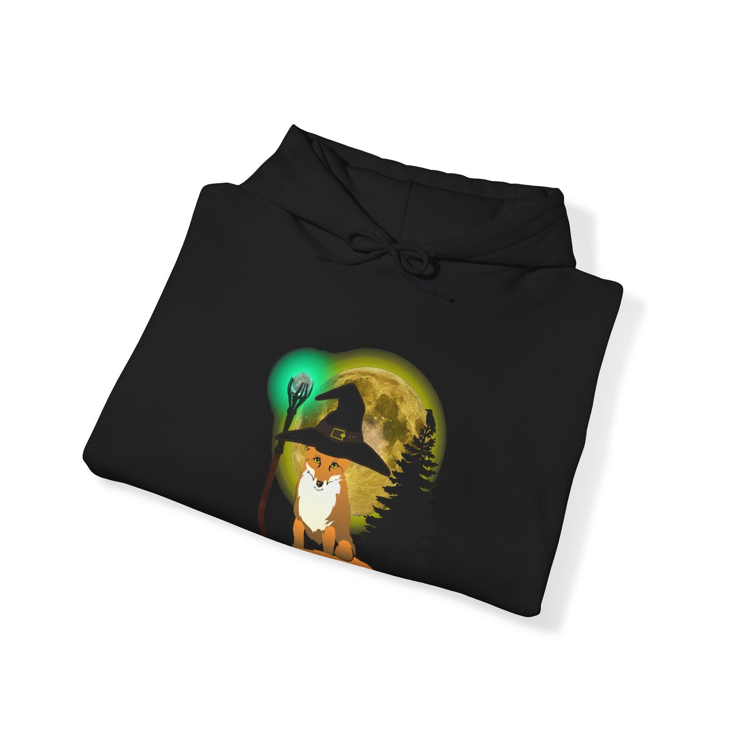 Unisex Heavy Blend™Trickster Fox Mage Hooded  Halloween Sweatshirt