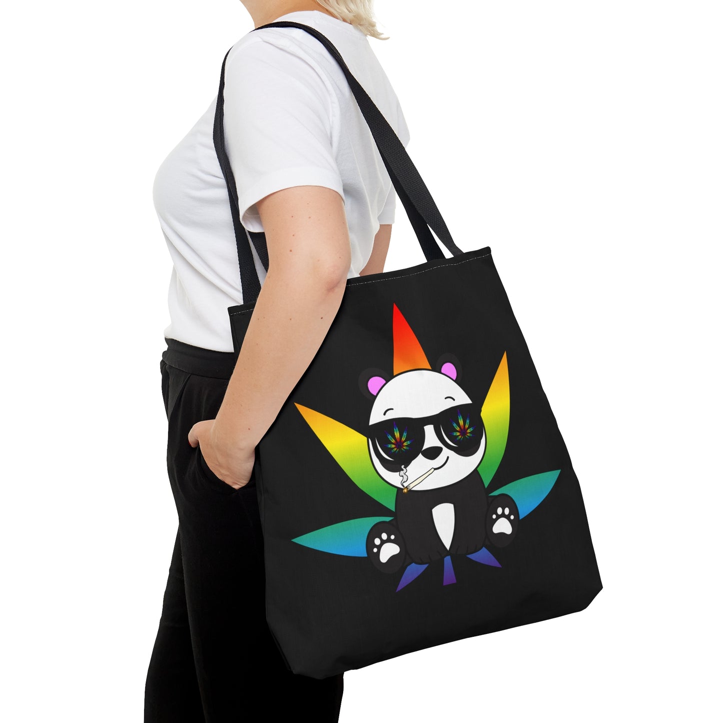 Peace Panda, 420 Themed, Tote Bag