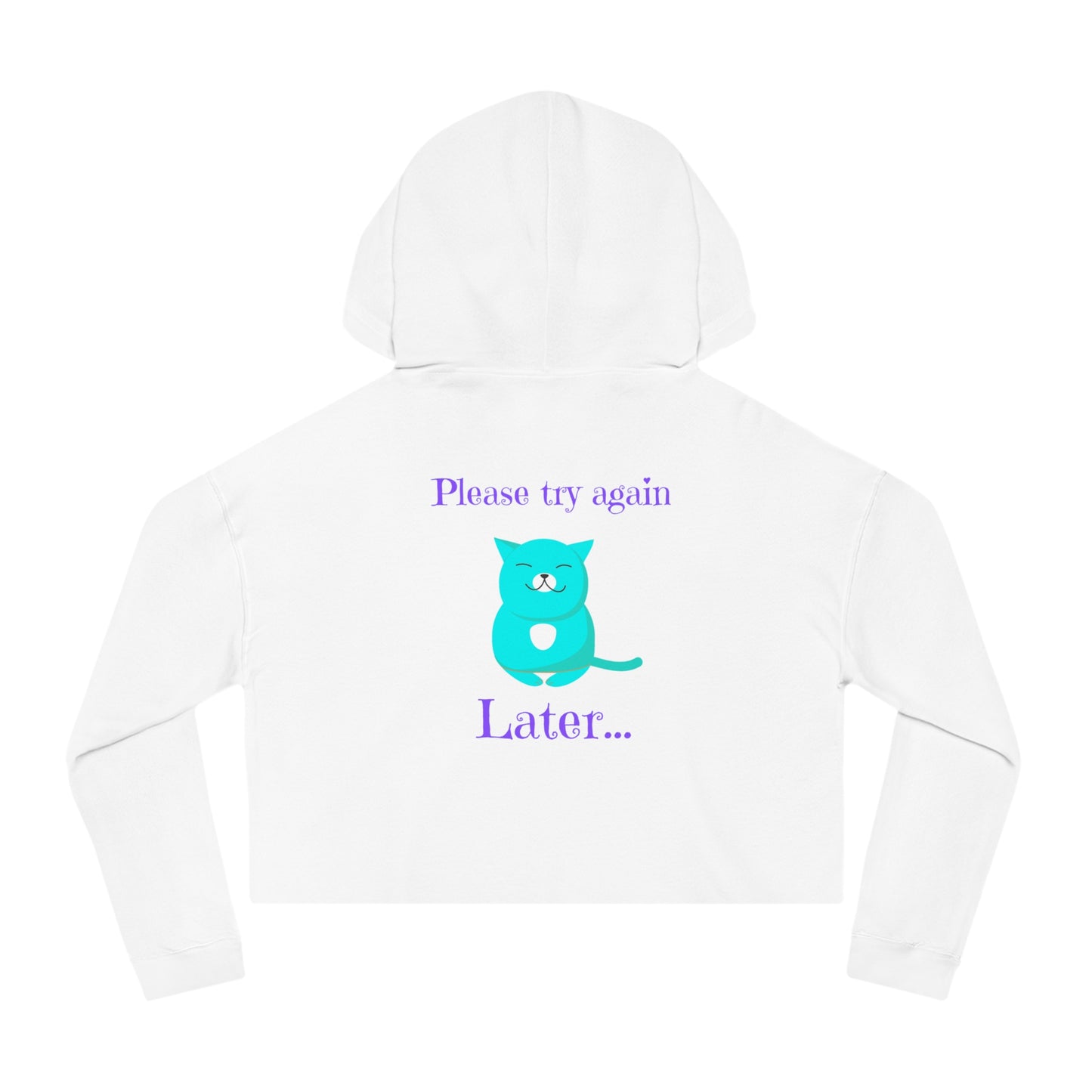 Copy of Eat Me Christmas Womens Cropped Hooded Sweatshirt