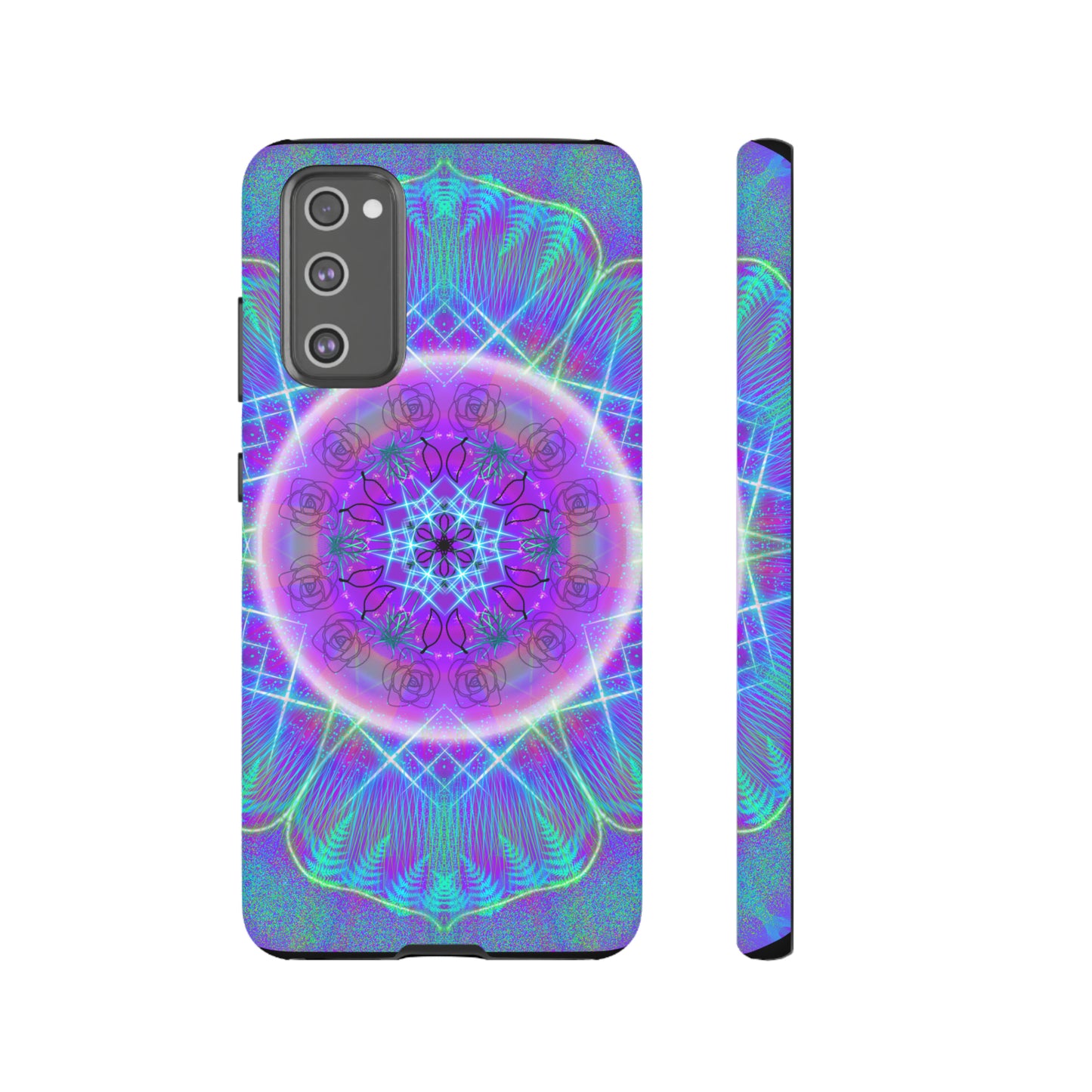 Psychedelic Mandala Protective Phone Case, Samsung, iPhone, Pixel, all sizes