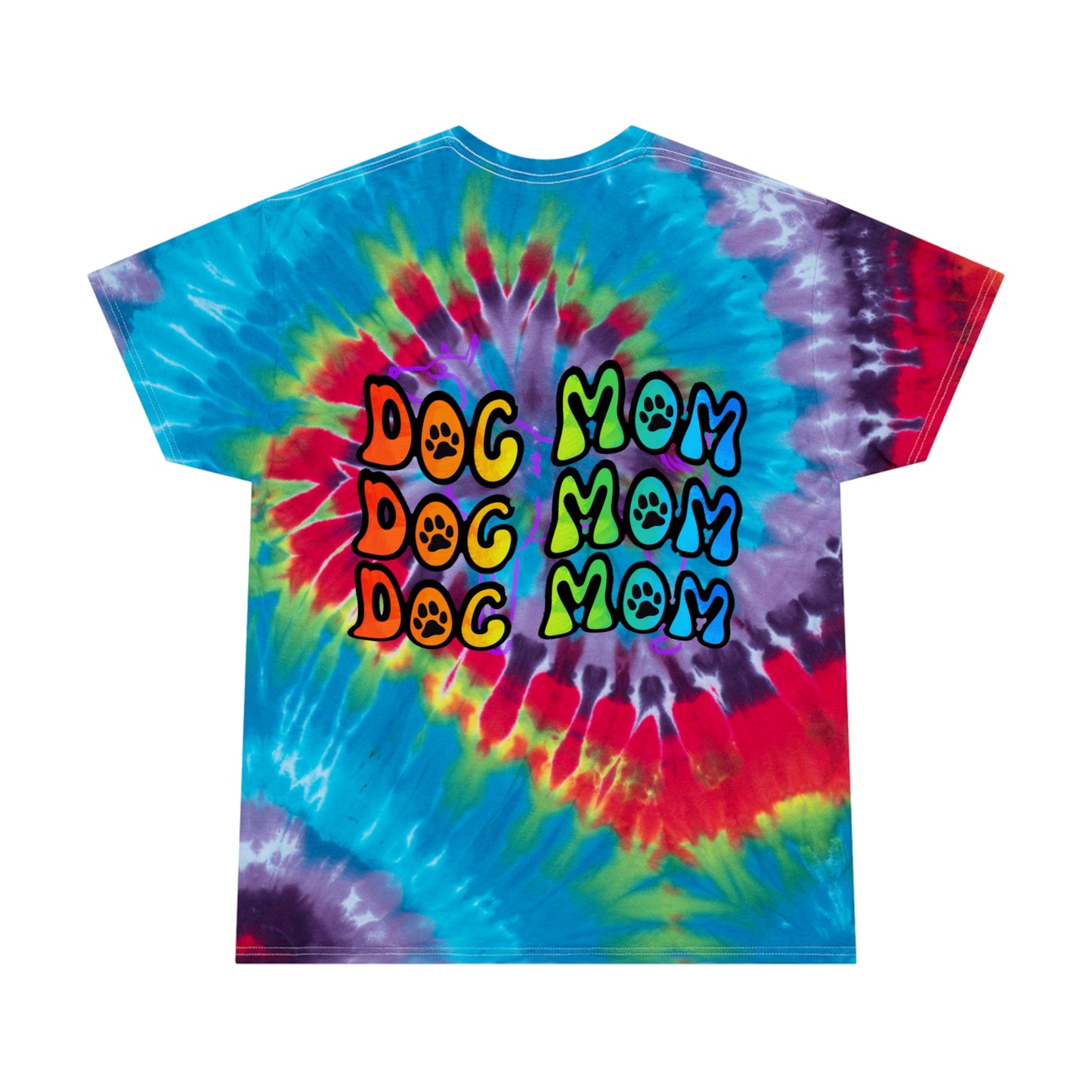 Dog Mom Tie-Dye Tee, Spiral