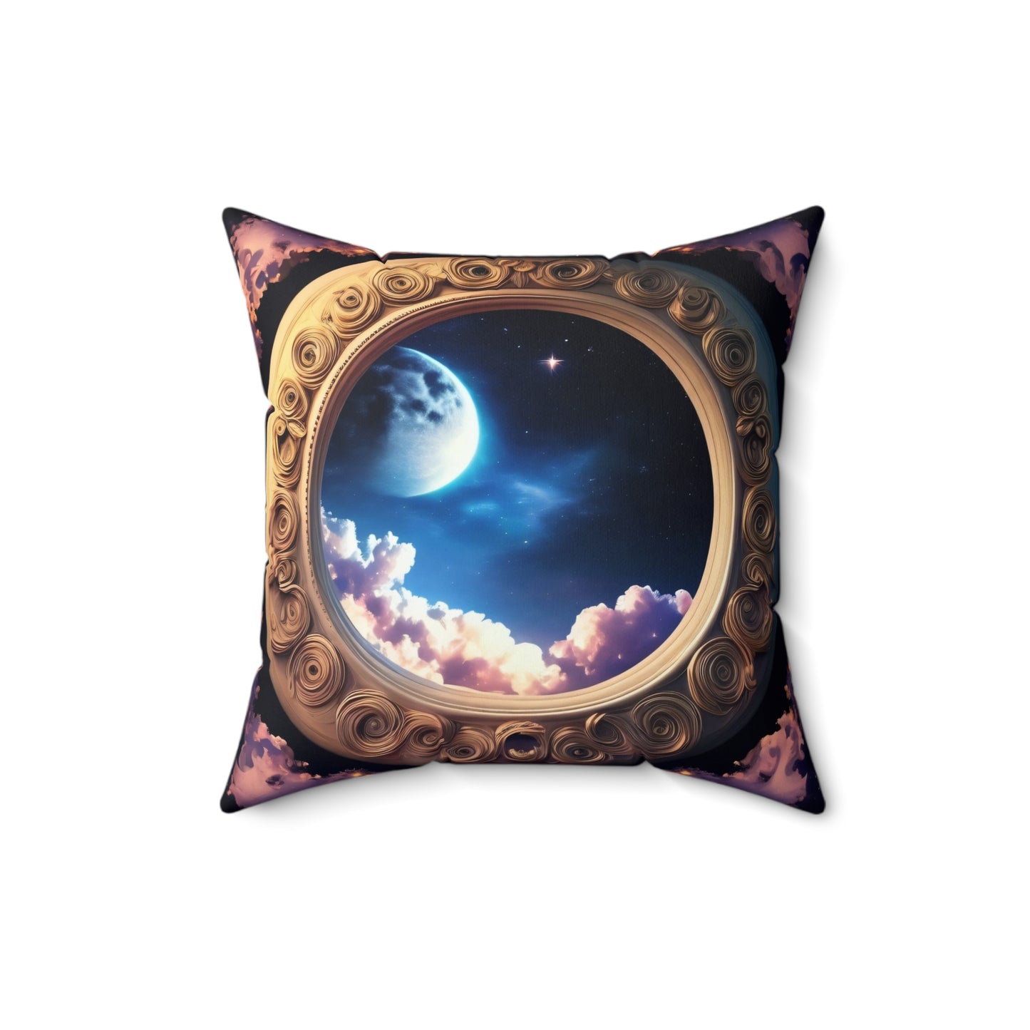 Magical Looking Mirror, Spun Polyester Square Pillow