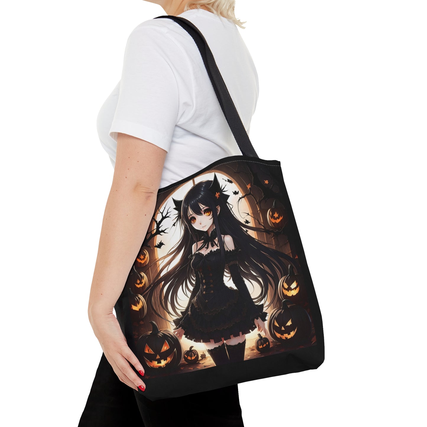 Anime Halloween Girl, Halloween Candy Tote Bag, Laptop Bag, Shoulder Bag