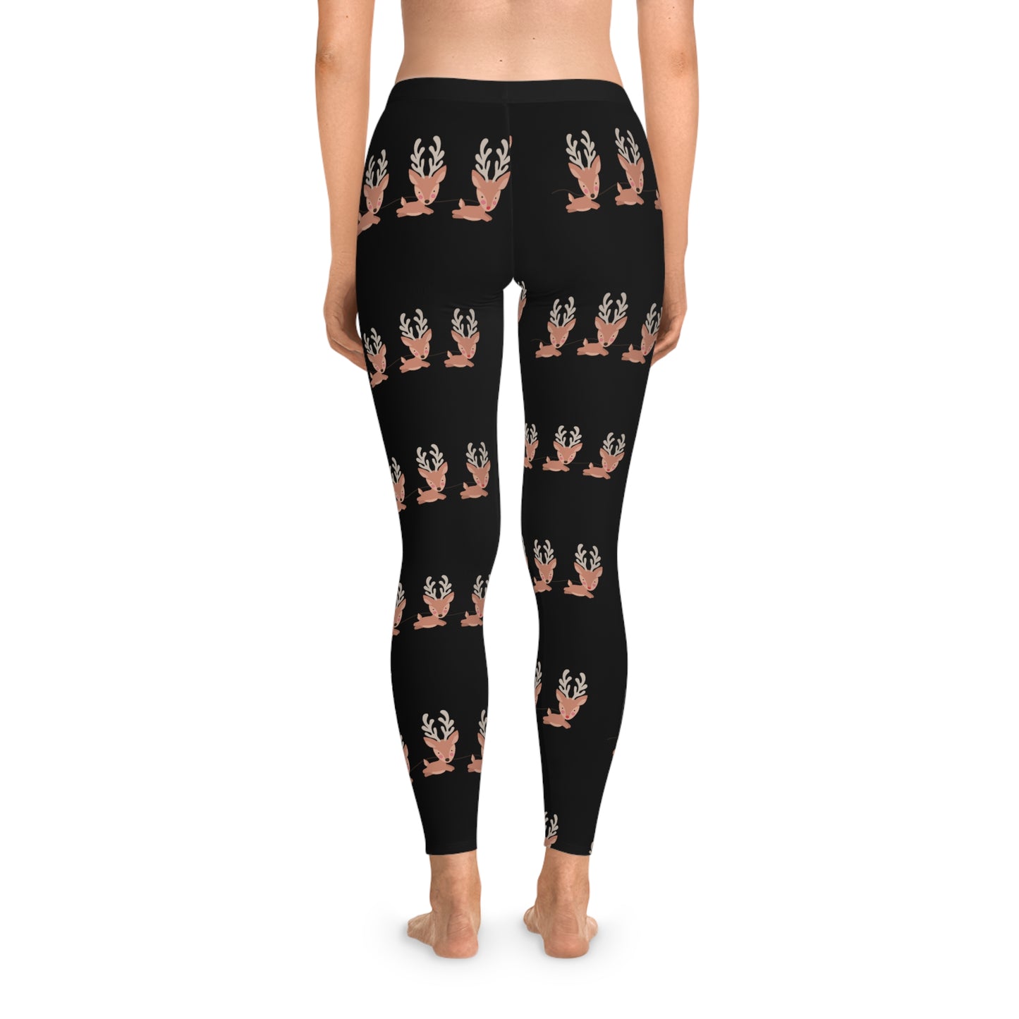 Cute reigndeer Christmas Stretchy Leggings