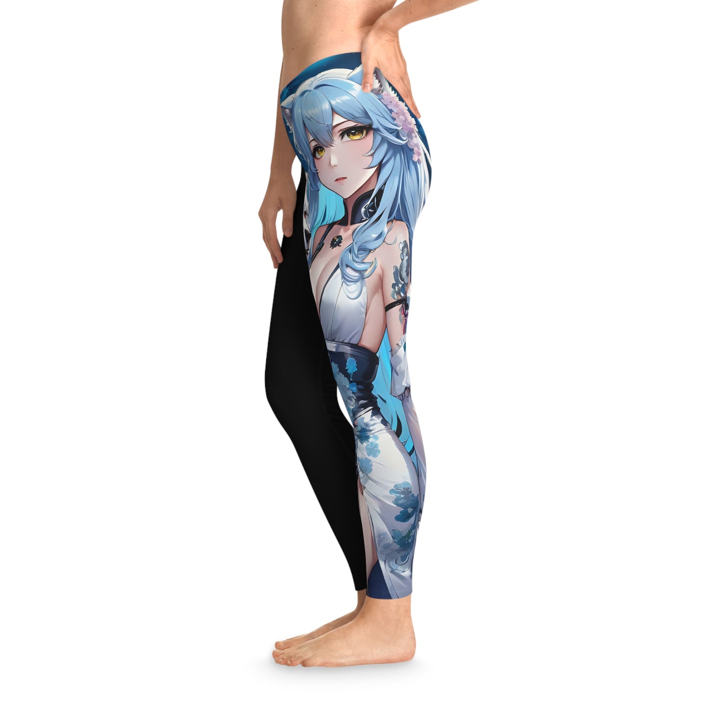 Wolf Moon Goddess, Black Leggings, Anime