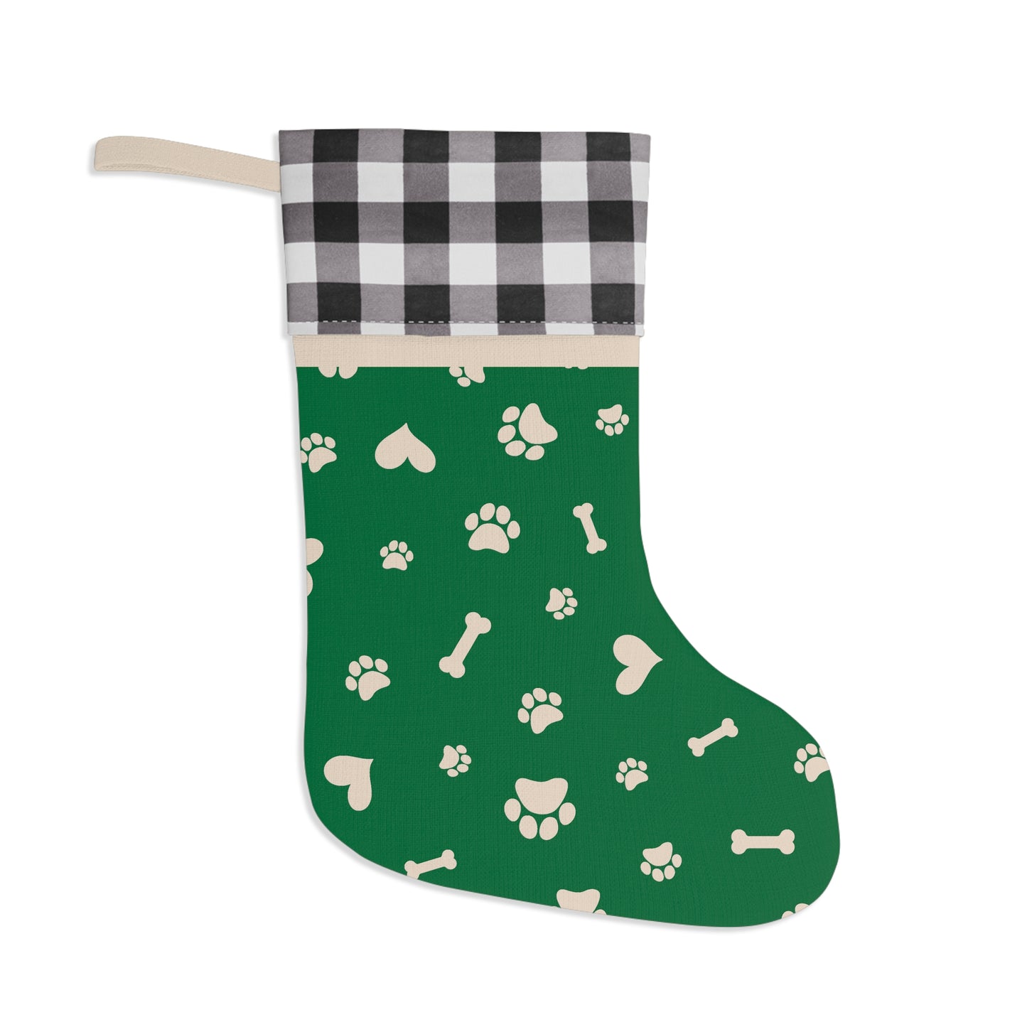 Paw Print Dog/Cat Christmas Stocking