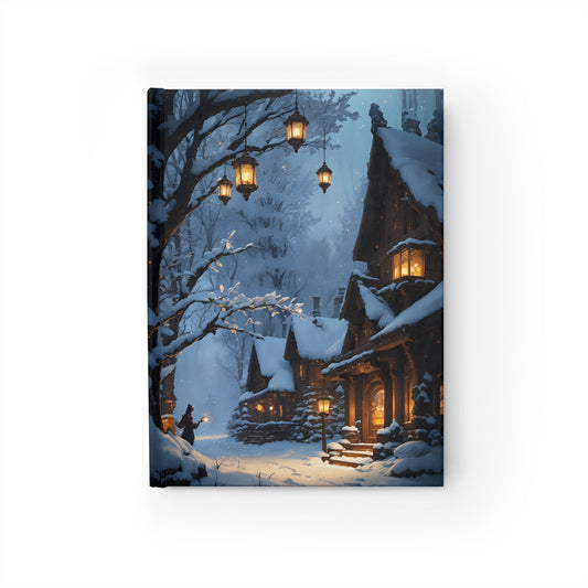 Cozy Winter Village, Hardcover Journal