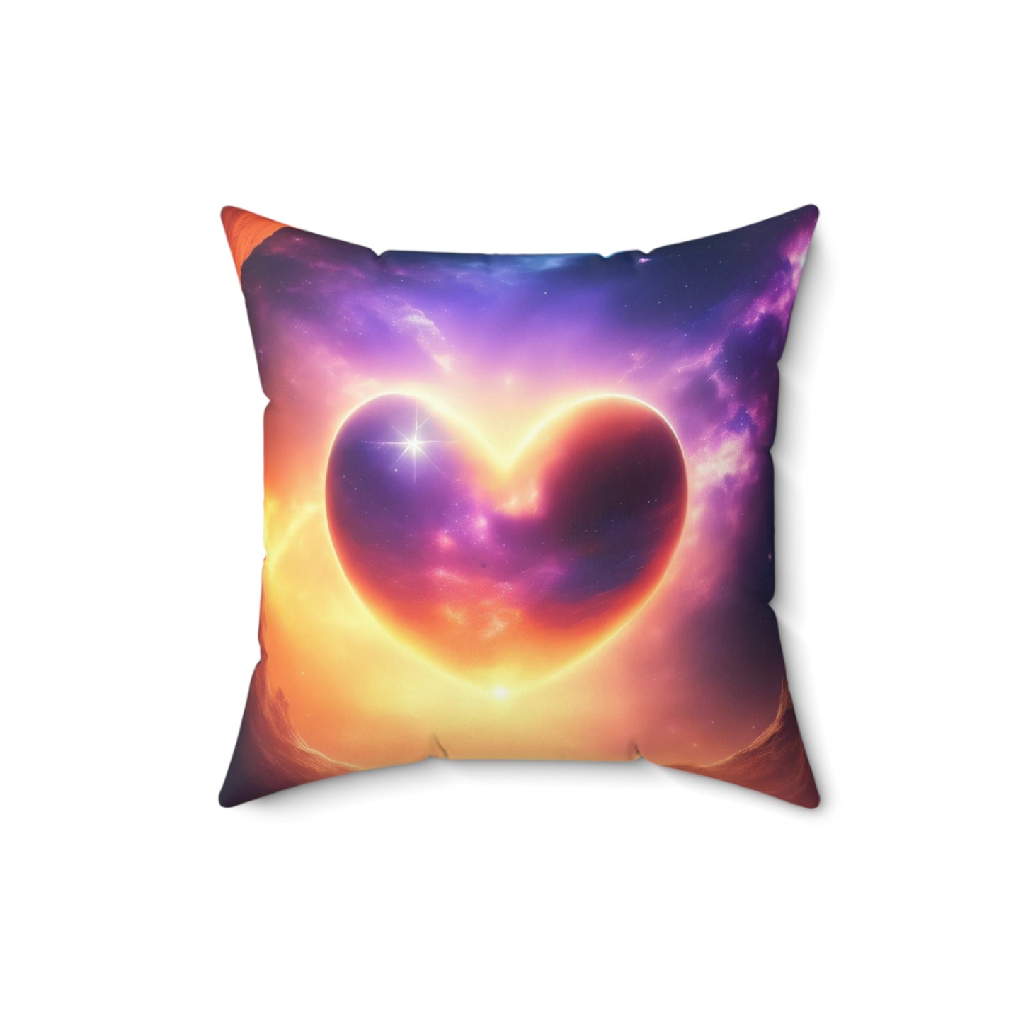 Heart Of Light, Spun Polyester Square Pillow