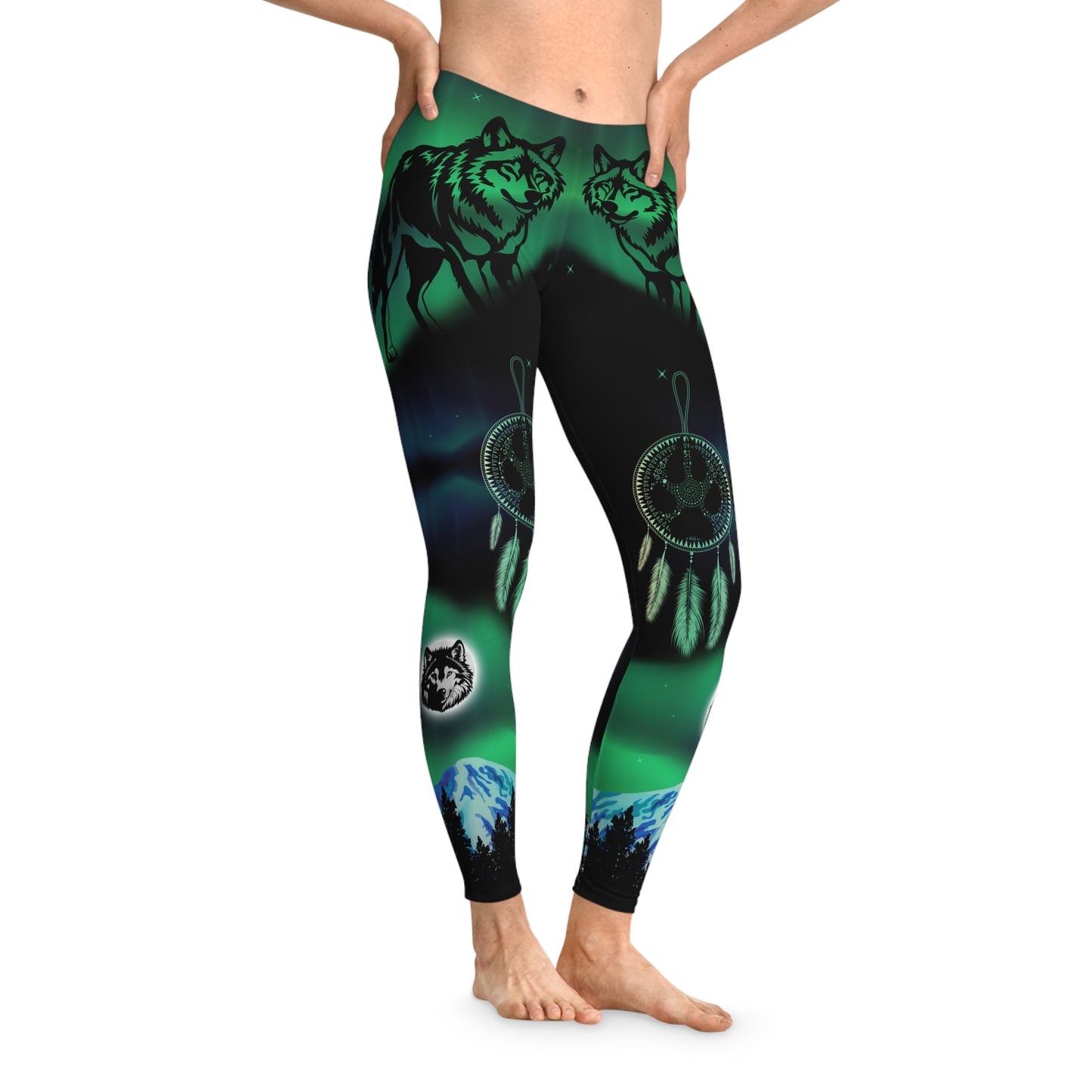 Spirit Wolf, Black Leggings