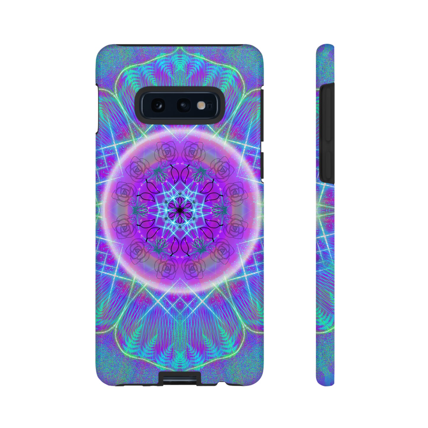 Psychedelic Mandala Protective Phone Case, Samsung, iPhone, Pixel, all sizes