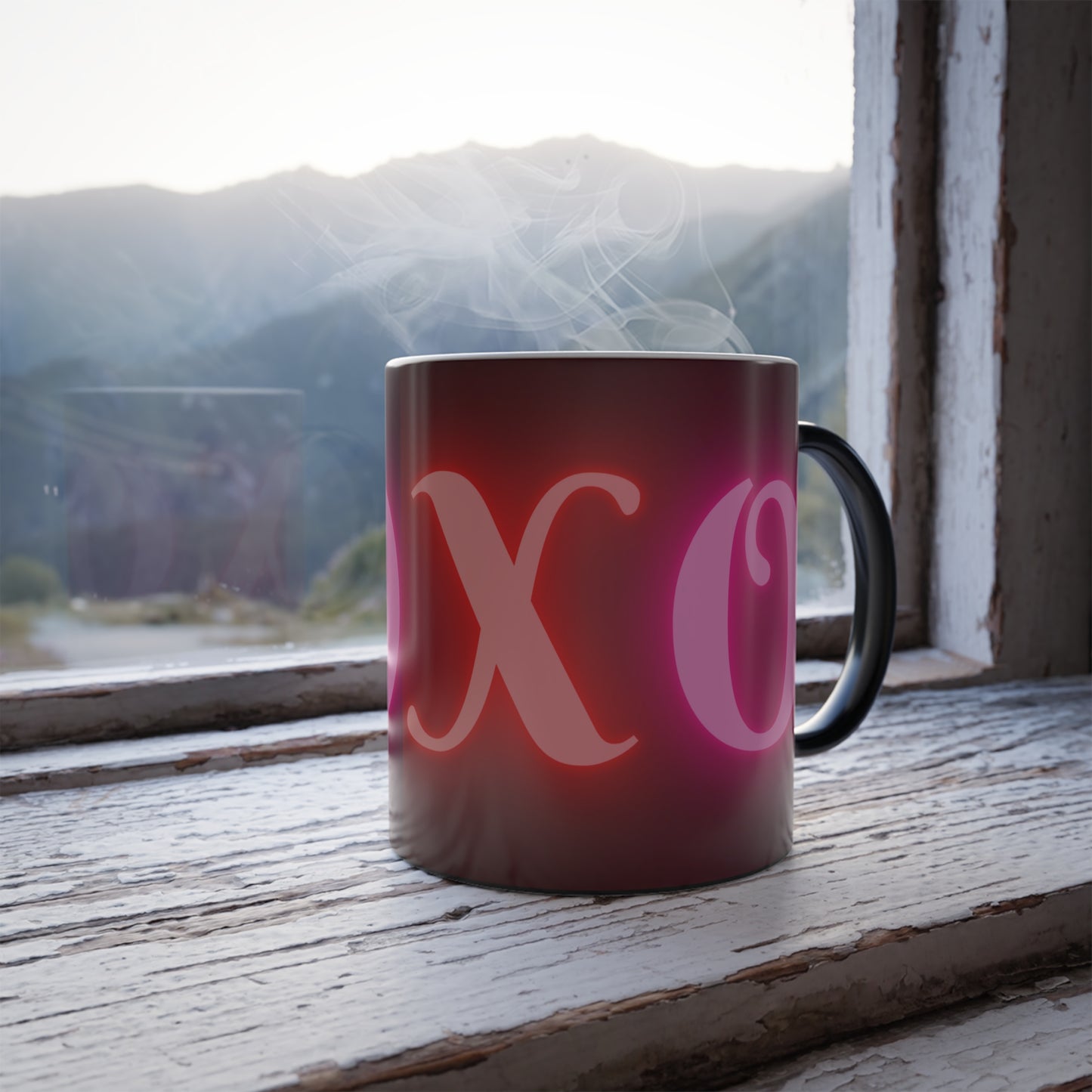 XoXo, Color Morphing Mug, 11oz, Valentines Day Gift, Gift For Her, Gift For Him