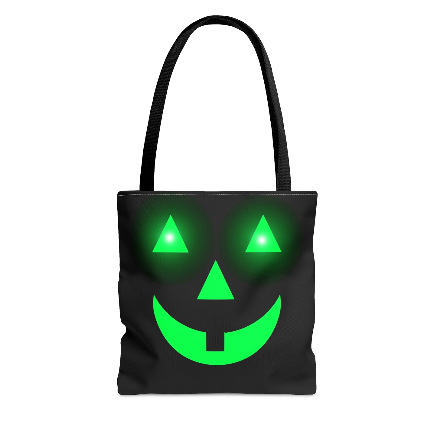 Glowing Pumpkin Face Halloween Candy Tote Bag