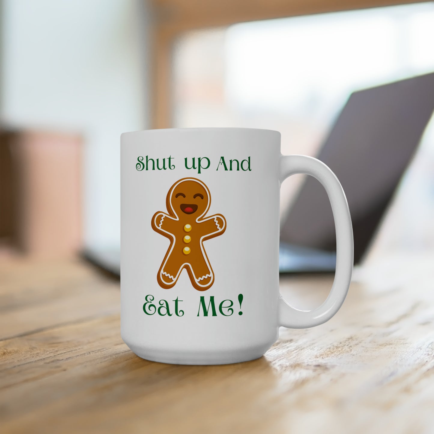 Eat Me Christmas Ceramic Mug 15oz