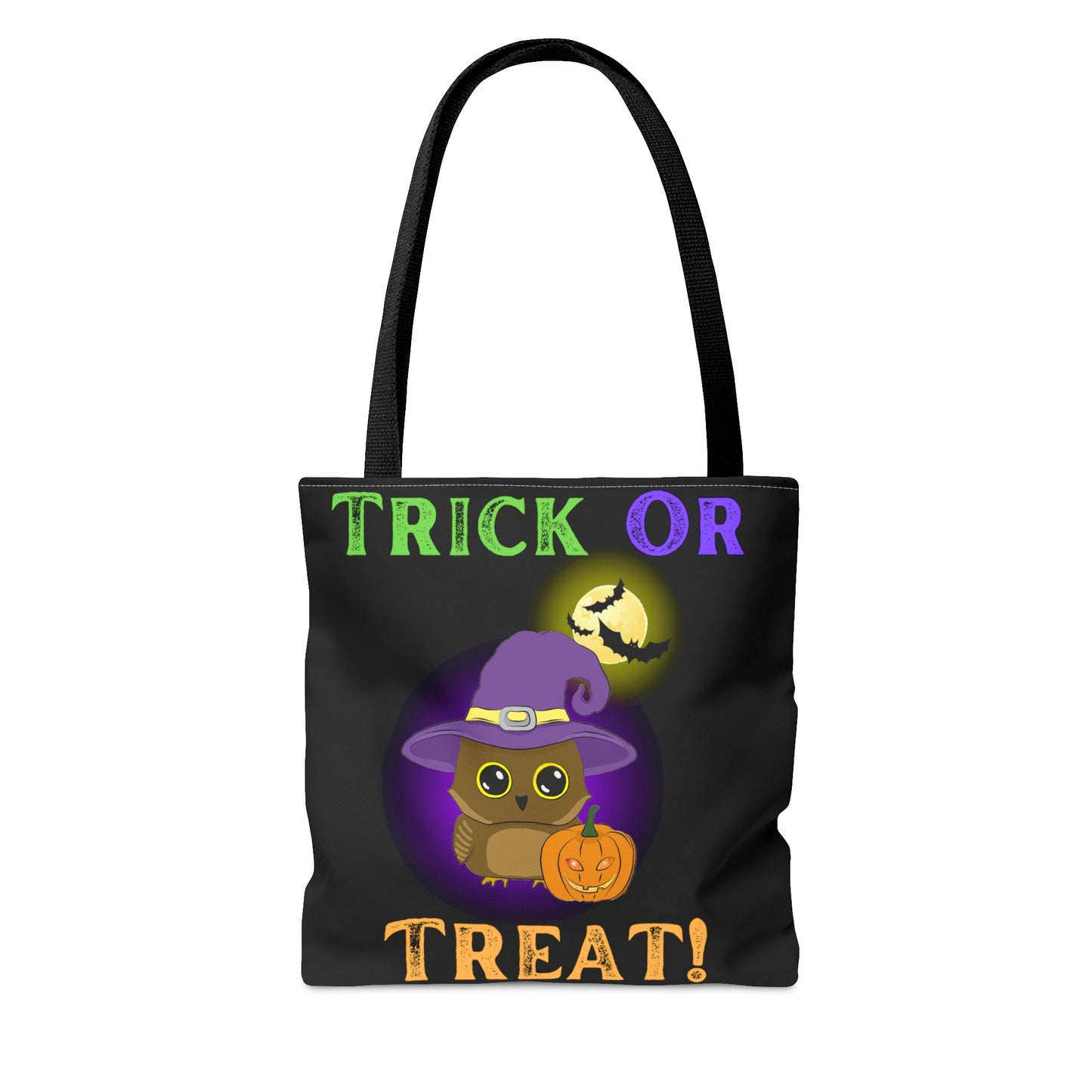 Trick Or Treat Owl Halloween Candy Tote Bag