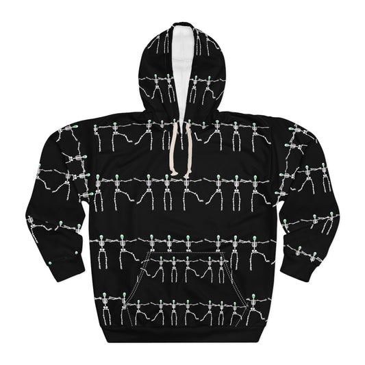 Dancing Skeletons Halloween Pullover Hoodie