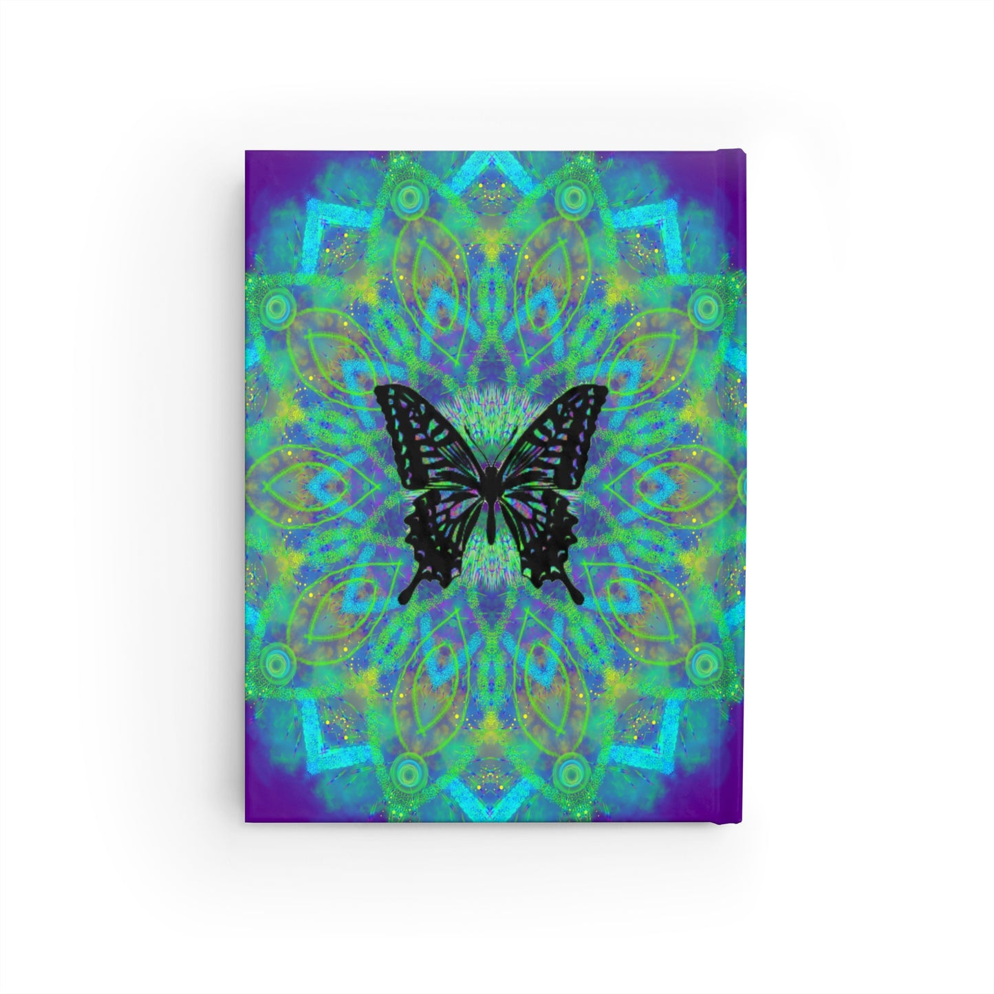 Mystic Butterfly Mandala Hardcover Journal - Ruled Line