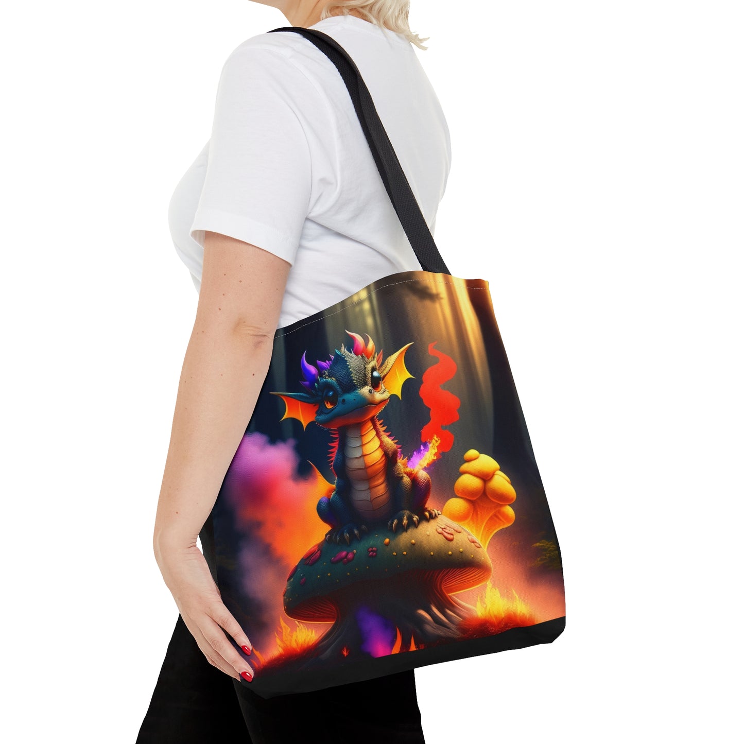 Baby Fire Dragon,Tote Bag