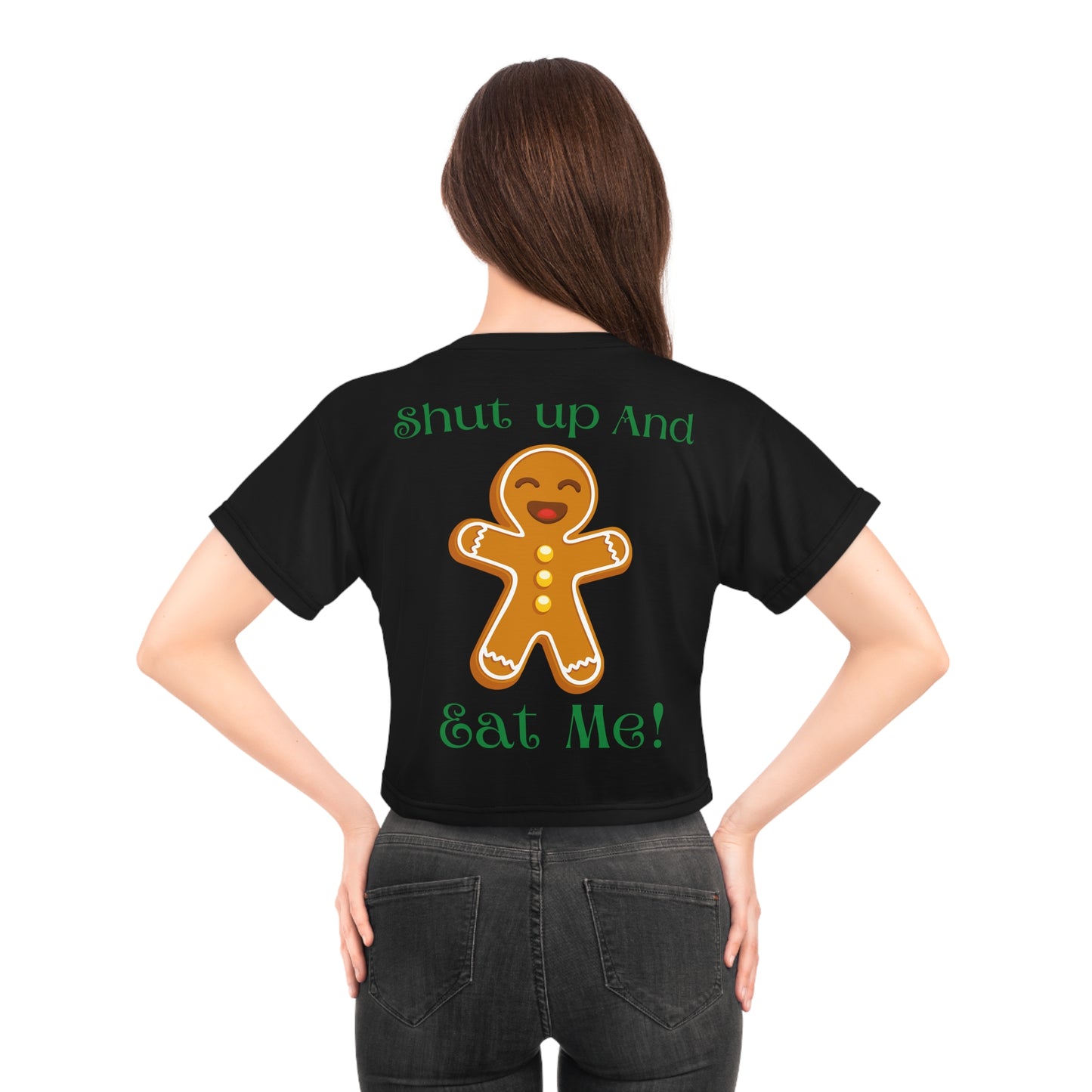 Shut Up And Eat Me Crop Top Tee