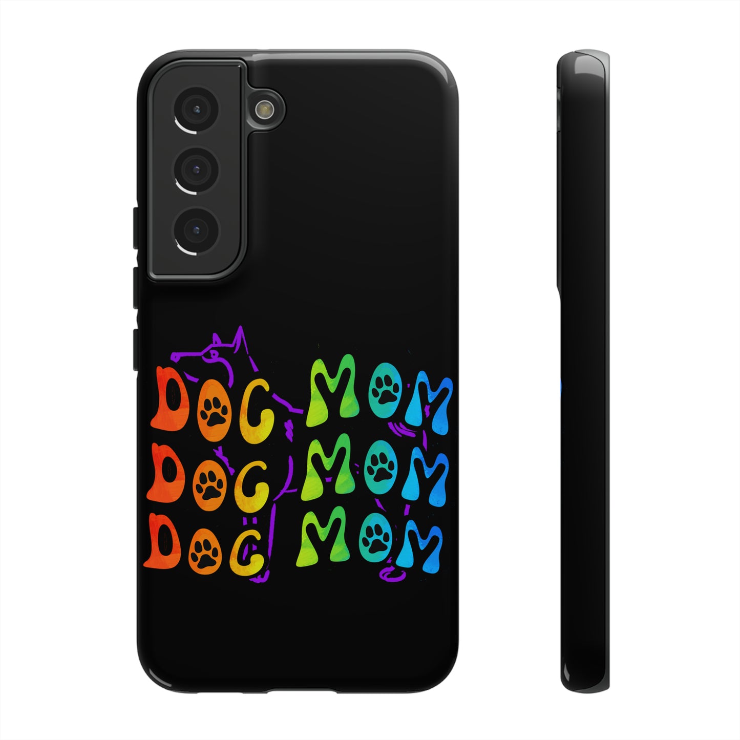 Dog Mom Protective Phone Case, Samsung, iPhone, Pixel, all sizes