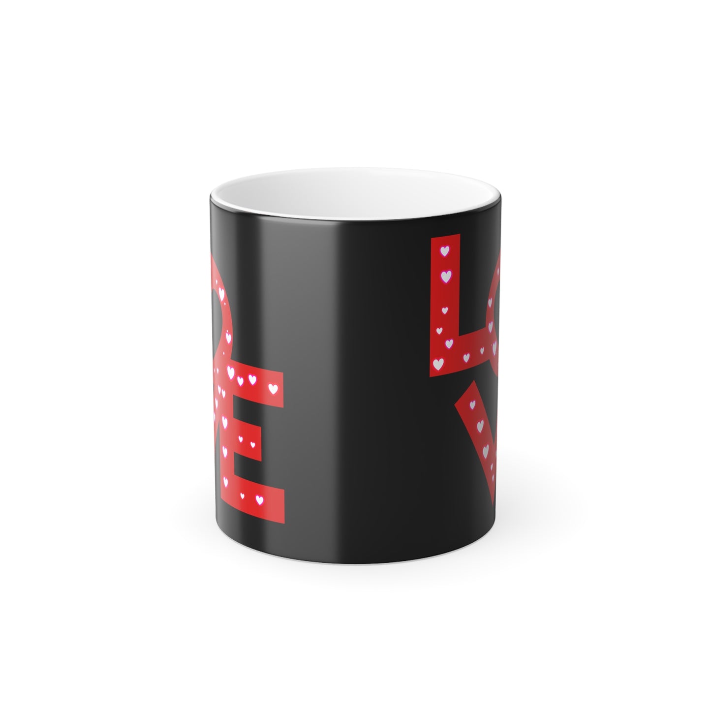 LOVE, Color Morphing Mug, 11oz,, Valentines Day Gift, Gift For Her, Gift For Him