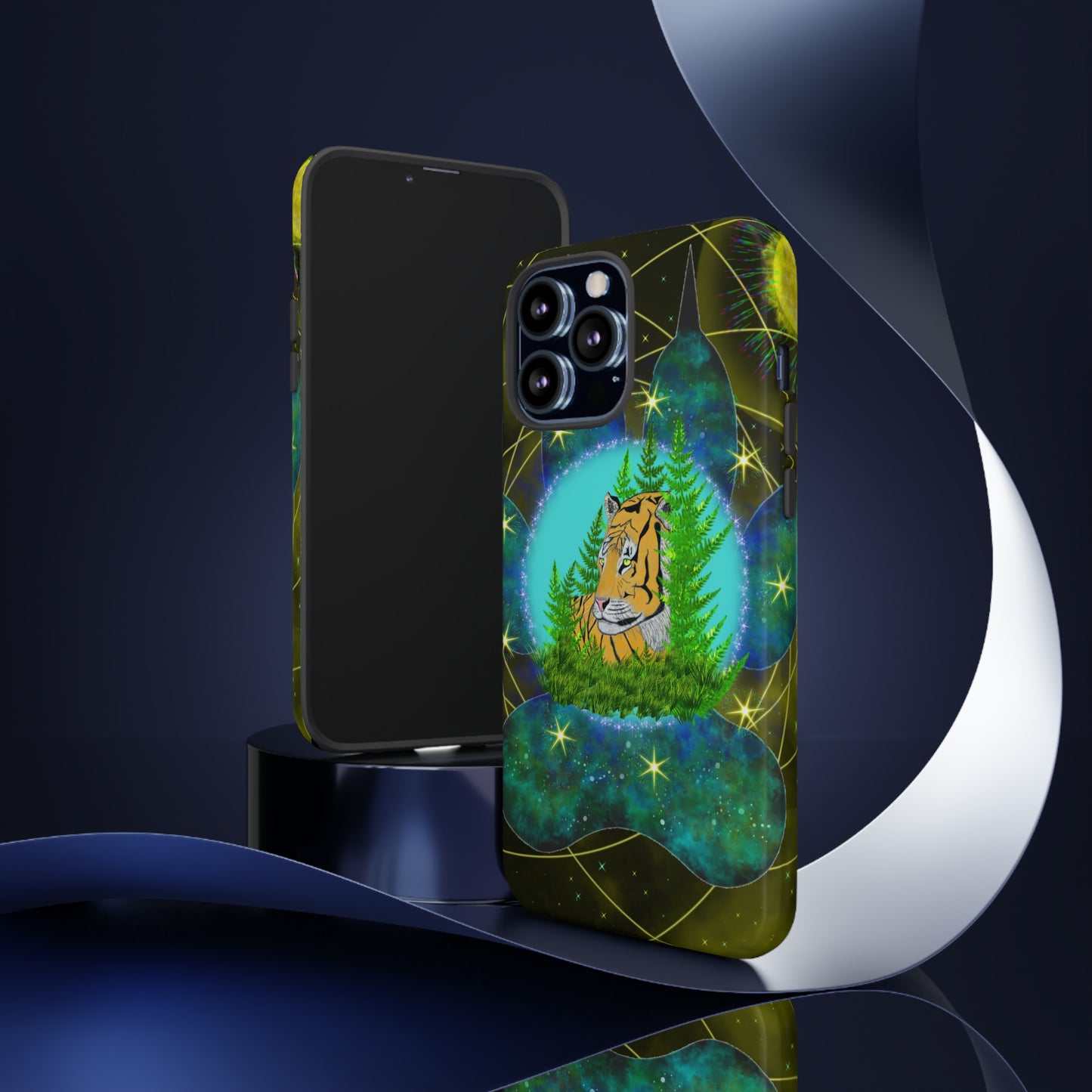 Tiger Medicine Totem Protective Phone Case, Samsung, iPhone, Pixel, all sizes
