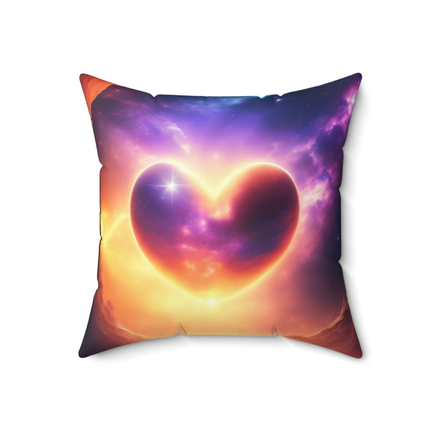 Heart Of Light, Spun Polyester Square Pillow