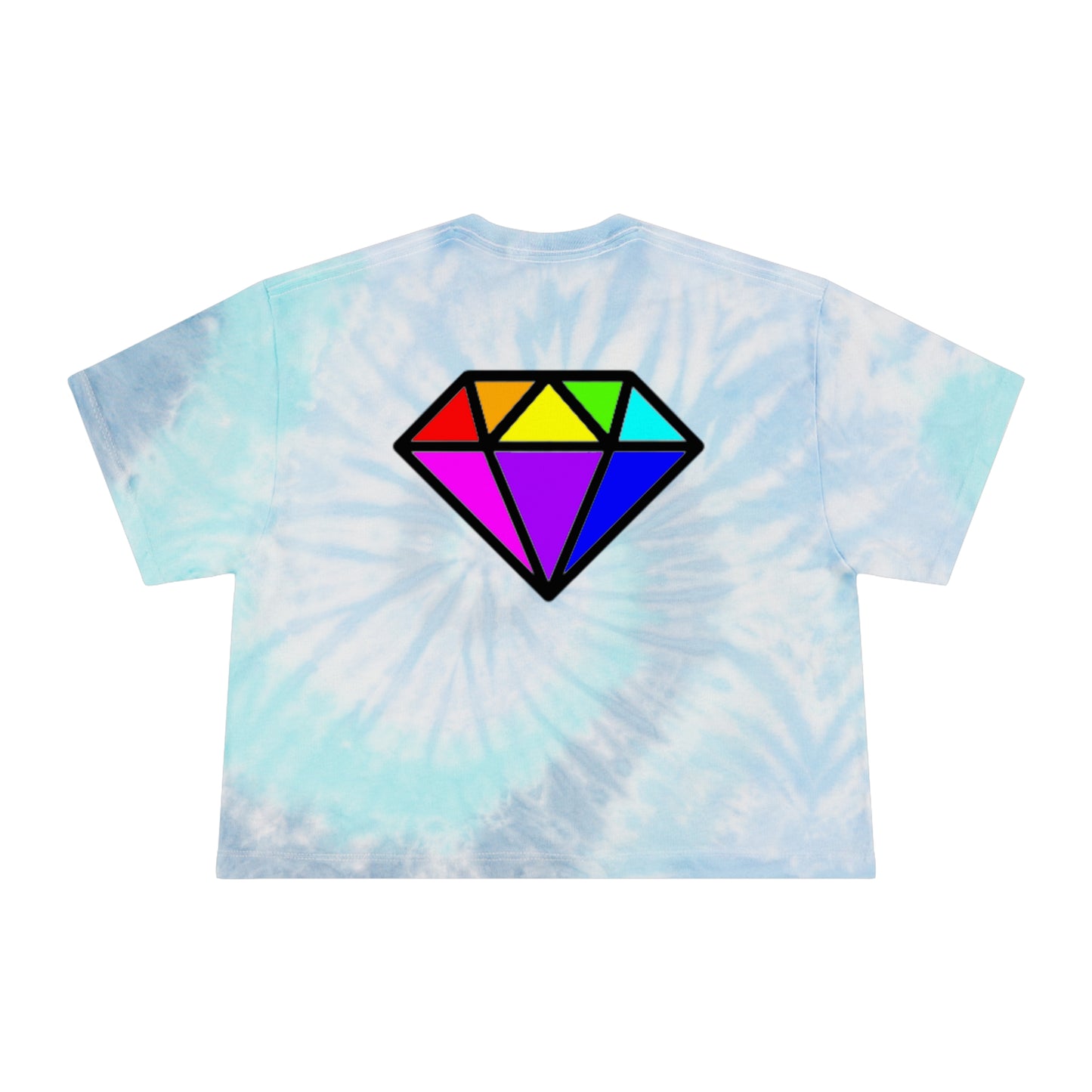 PRIDE Diamond Women's Tie-Dye Crop Tee