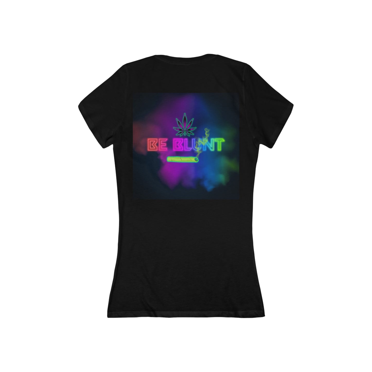 Be Blunt, Women's Jersey Short Sleeve Deep V-Neck Tee