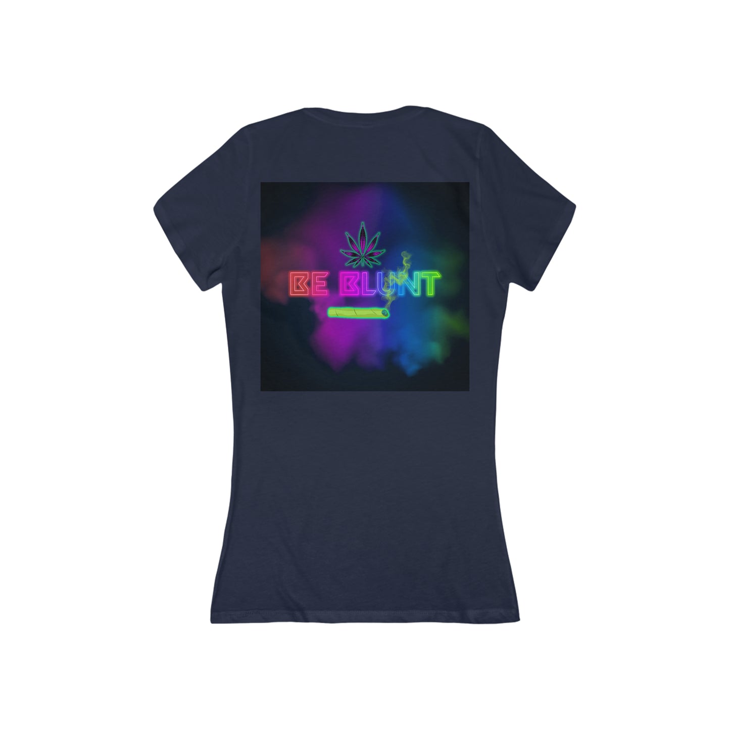 Be Blunt, Women's Jersey Short Sleeve Deep V-Neck Tee