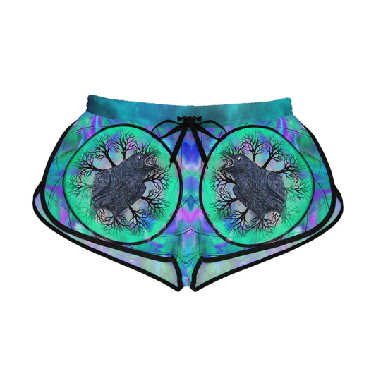 Raven Magick Women's Relaxed Shorts (AOP)