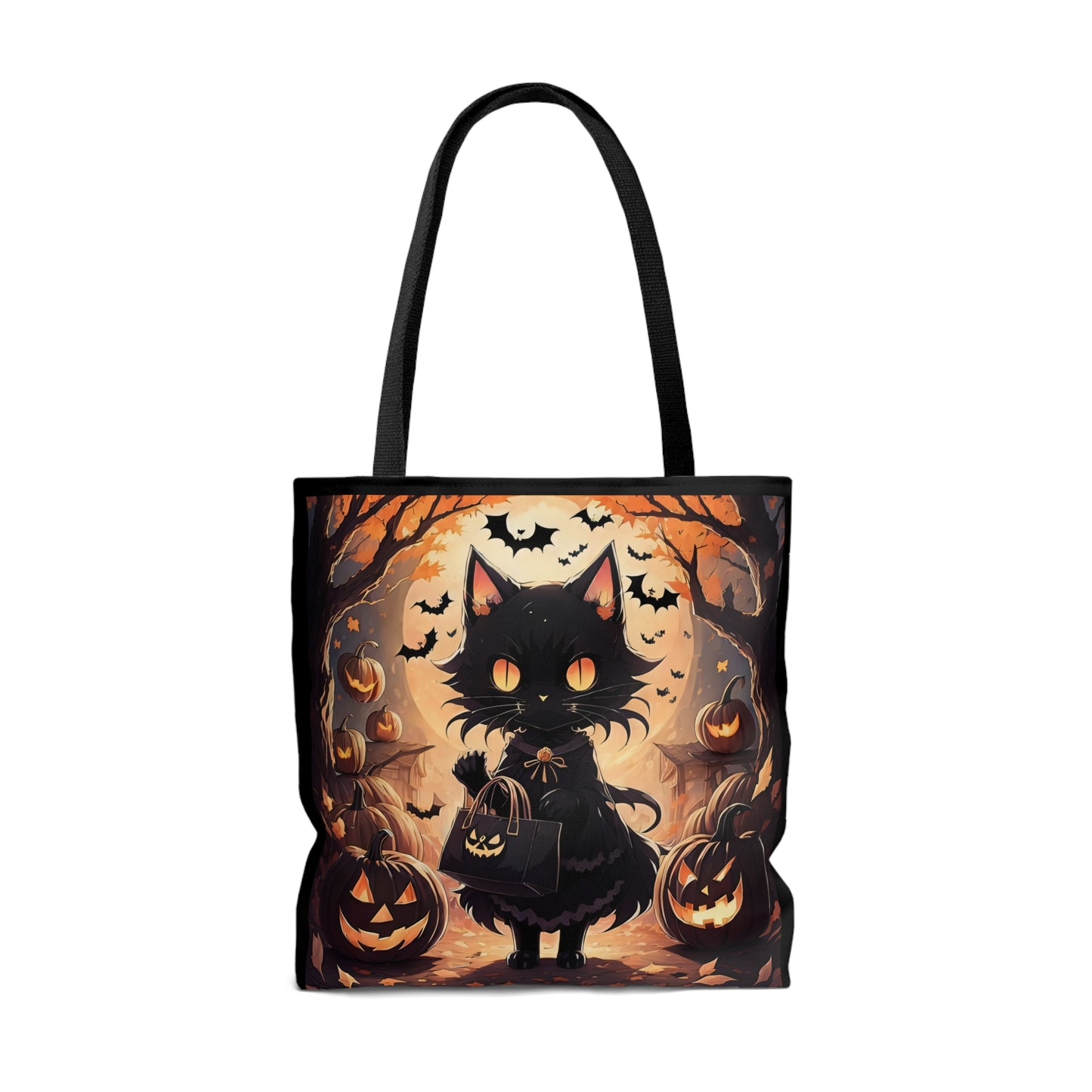 Halloween Cat Halloween Candy Tote Bag