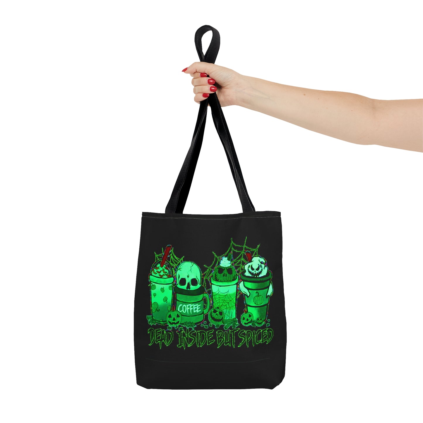 Dead Inside But Spiced Halloween Tote Bag