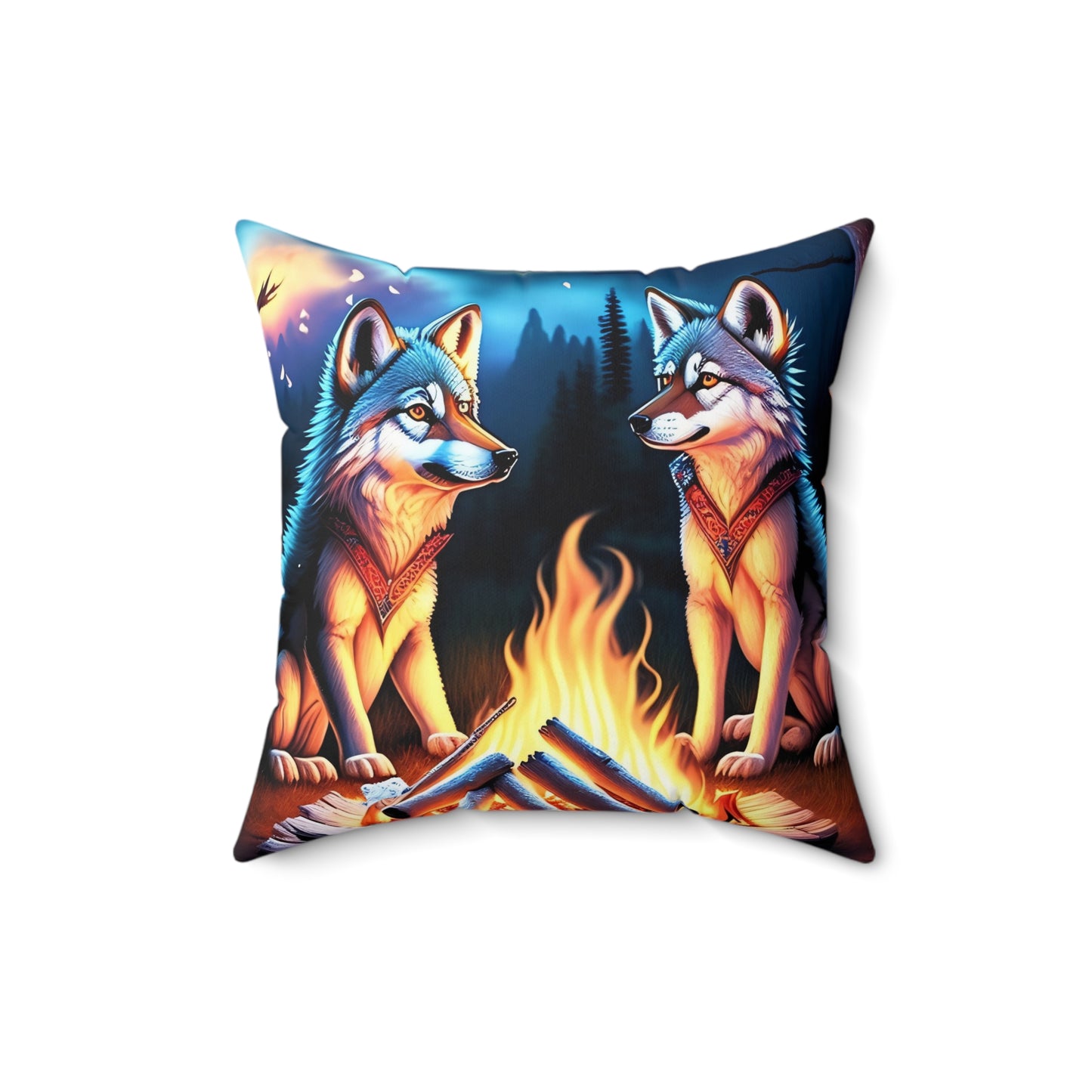 Campfire Stories, Spun Polyester Square Pillow