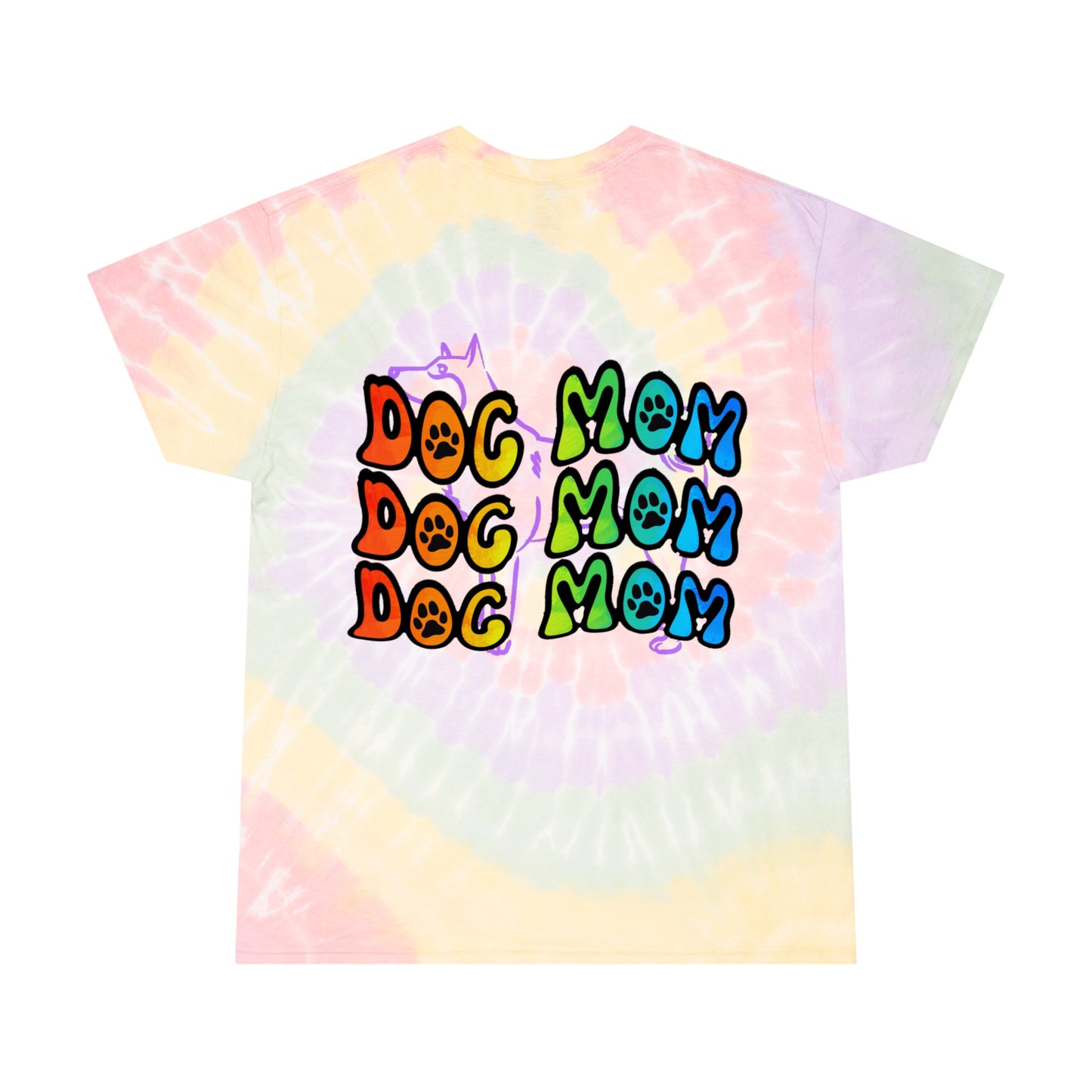 Dog Mom Tie-Dye Tee, Spiral