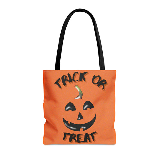 Trick Or Treat Pumpkin Halloween Candy Tote Bag