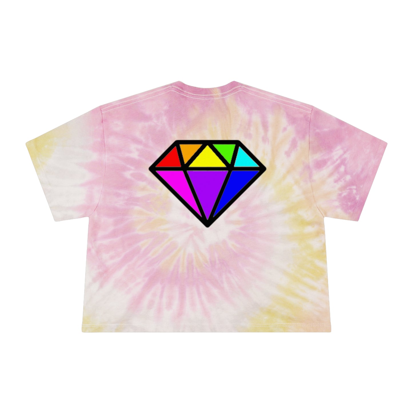 PRIDE Diamond Women's Tie-Dye Crop Tee