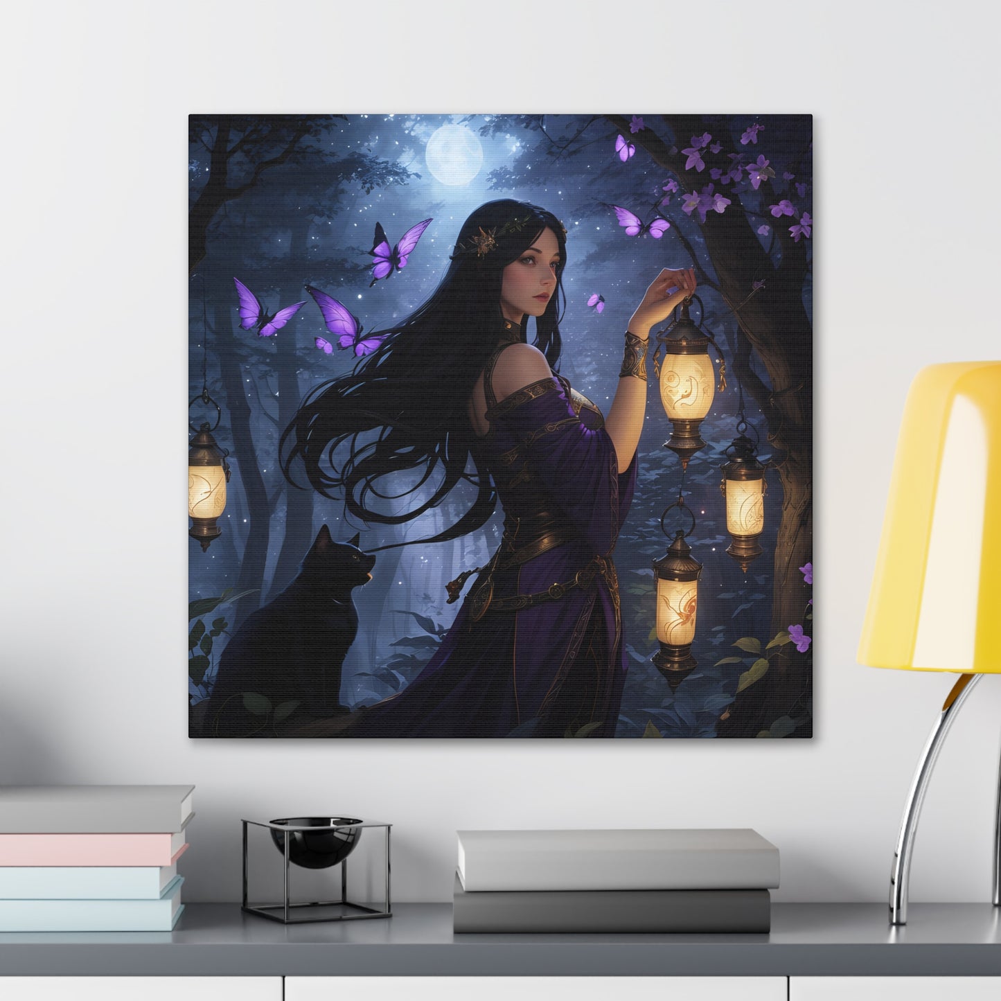 Butterfly Queen, Canvas Art, Canvas Print, Wall Decor, Original Art, Unique Gifts