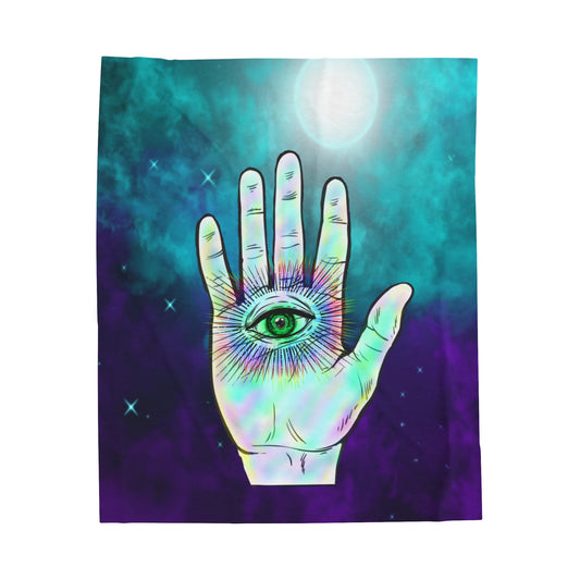 Mystic Palm Throw Blanket