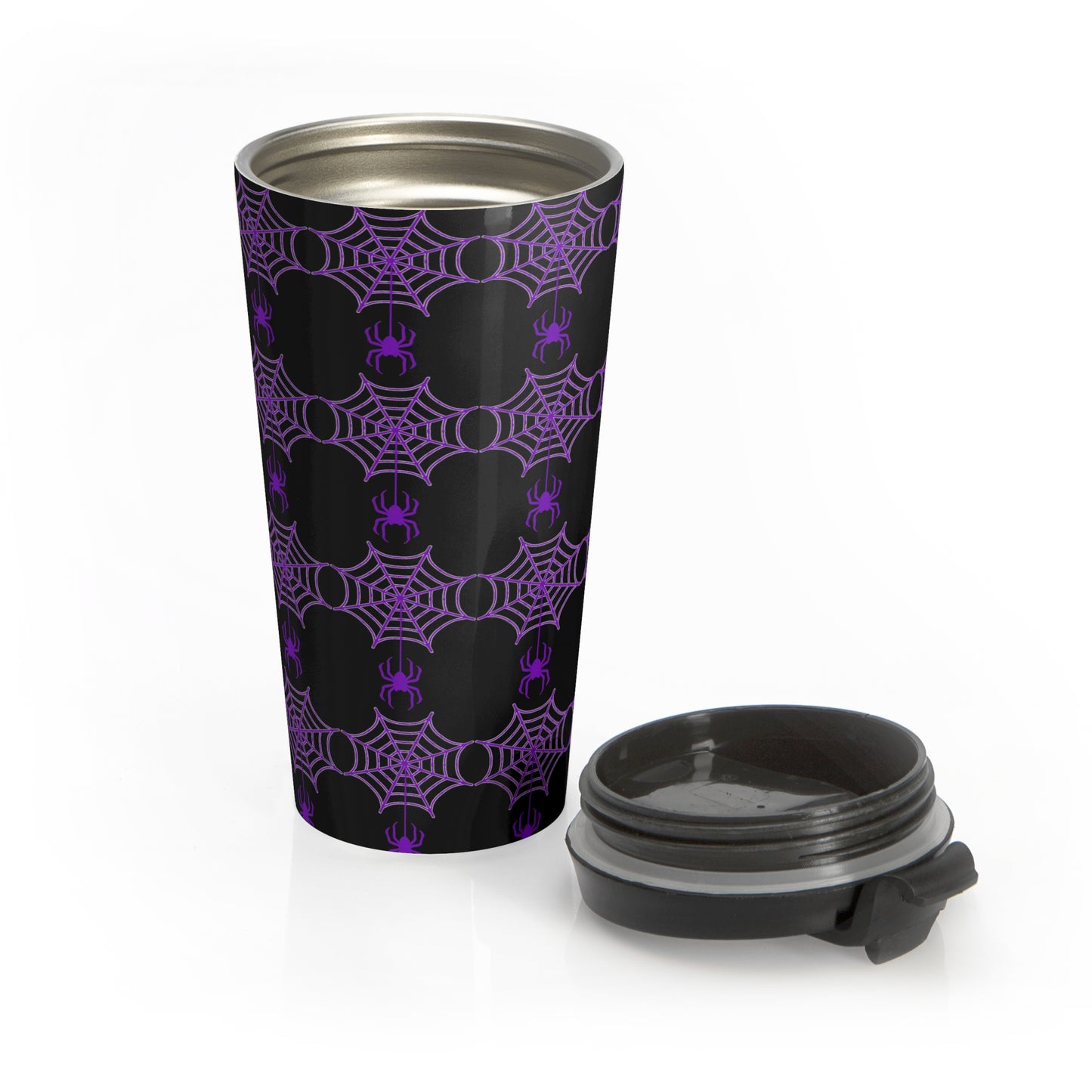 Stainless Steel Spider web Halloween Travel Mug with Insert