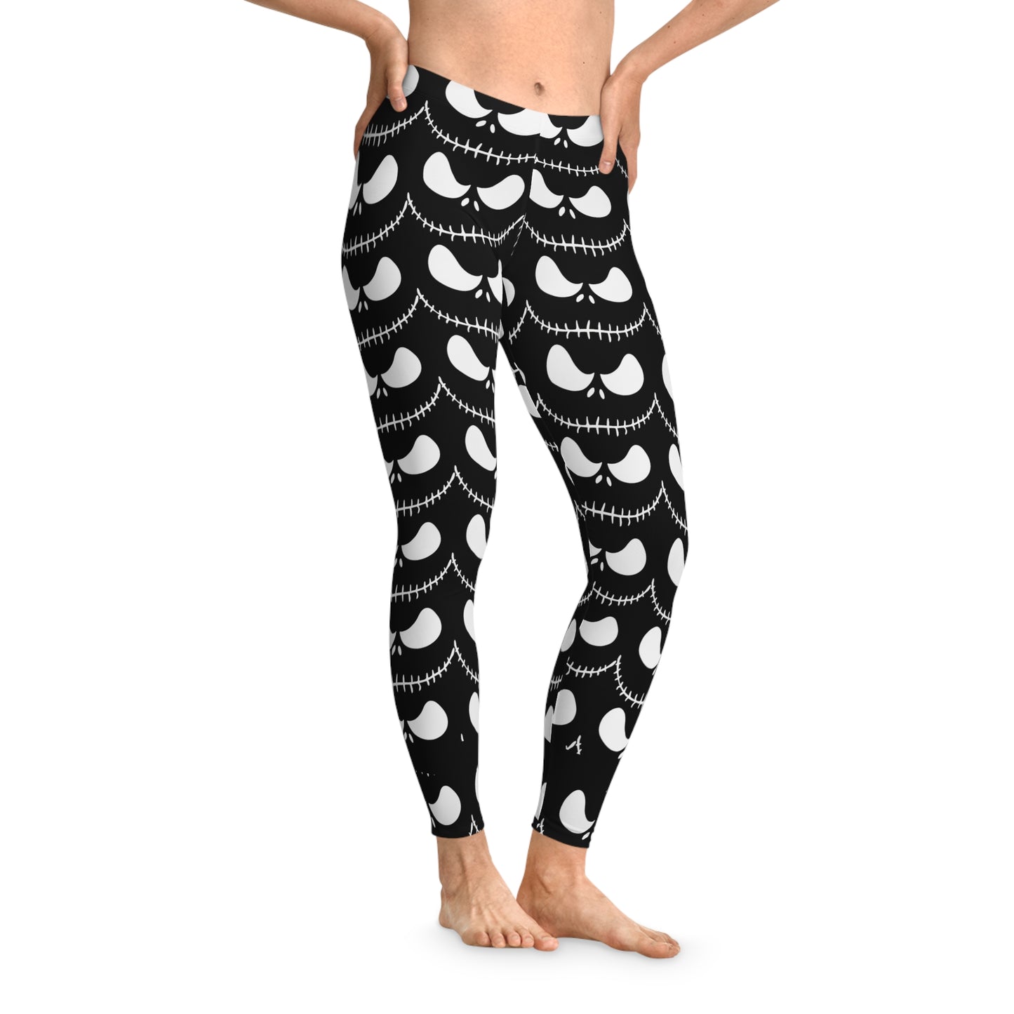 Ghoulish Grin Halloween Stretchy Leggings