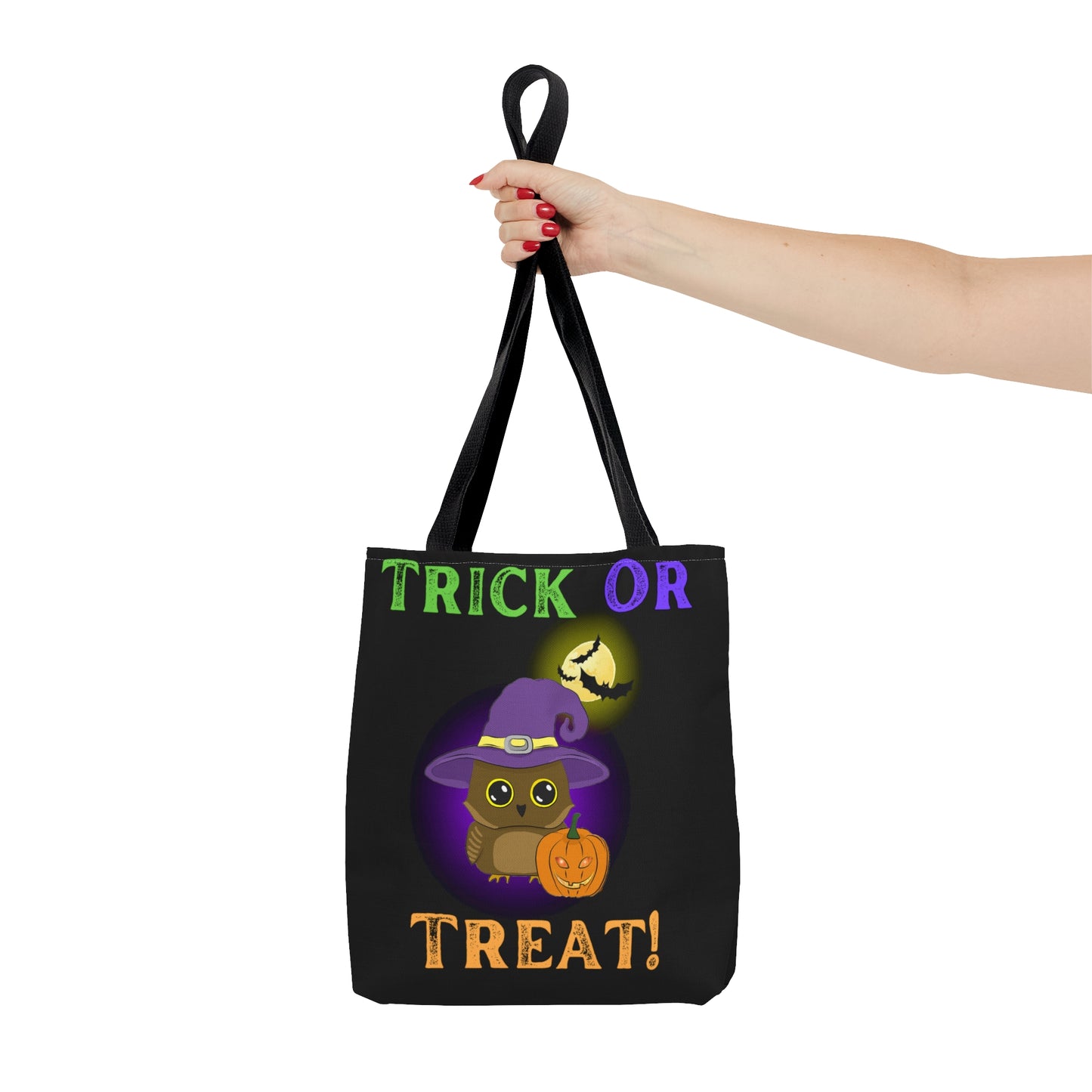 Trick Or Treat Owl Halloween Candy Tote Bag