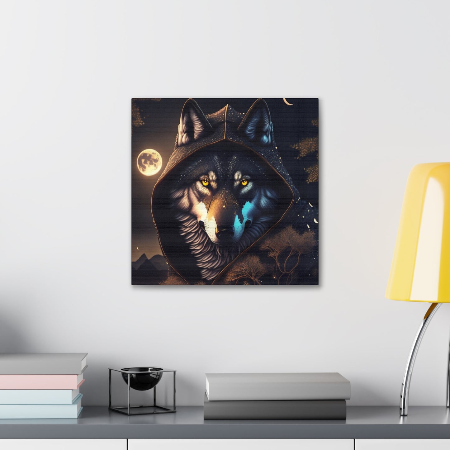 Tales Of A Wolf Mage, Canvas Art, Canvas Print, Wall Decor, Original Art, Unique Gifts