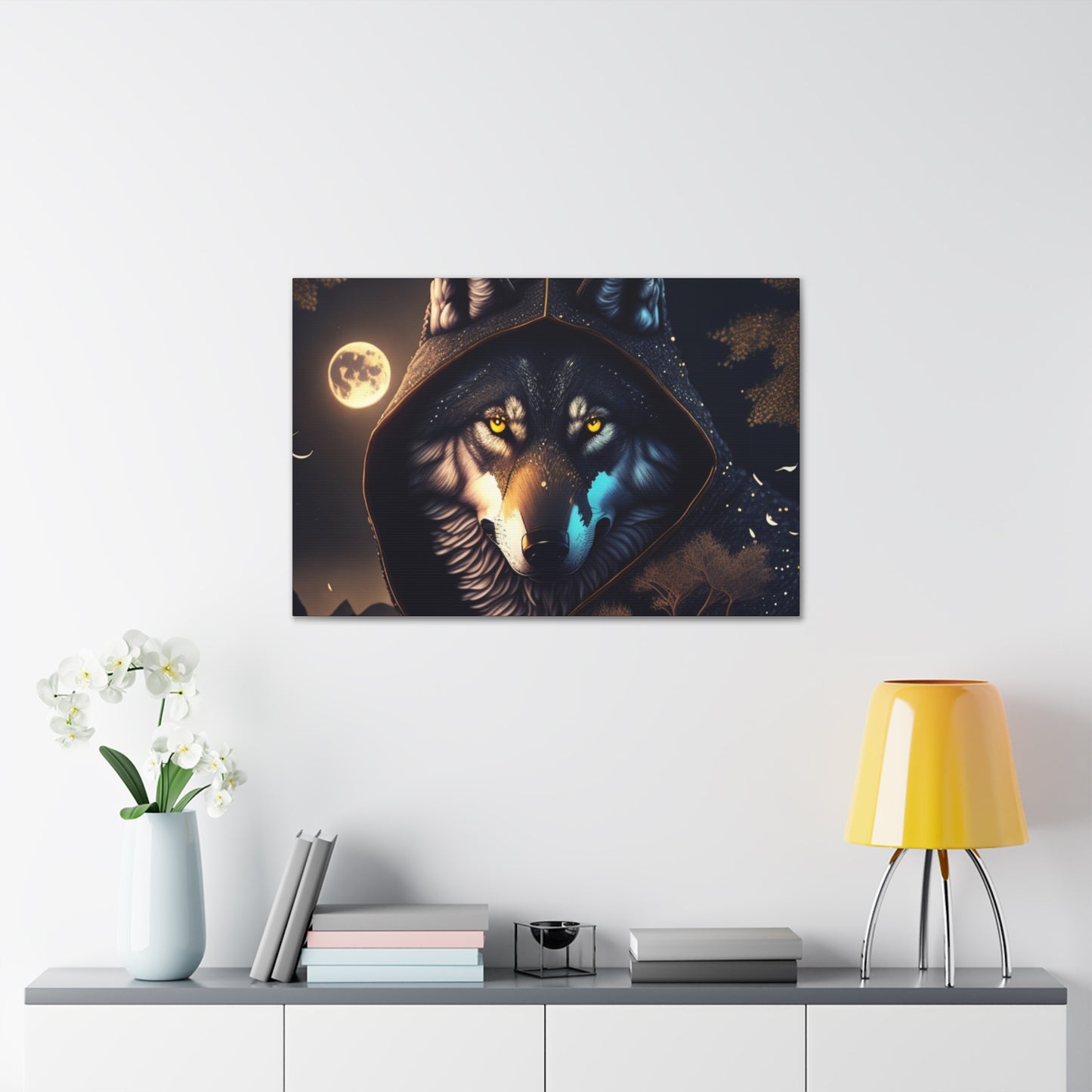 Tales Of A Wolf Mage, Canvas Art, Canvas Print, Wall Decor, Original Art, Unique Gifts