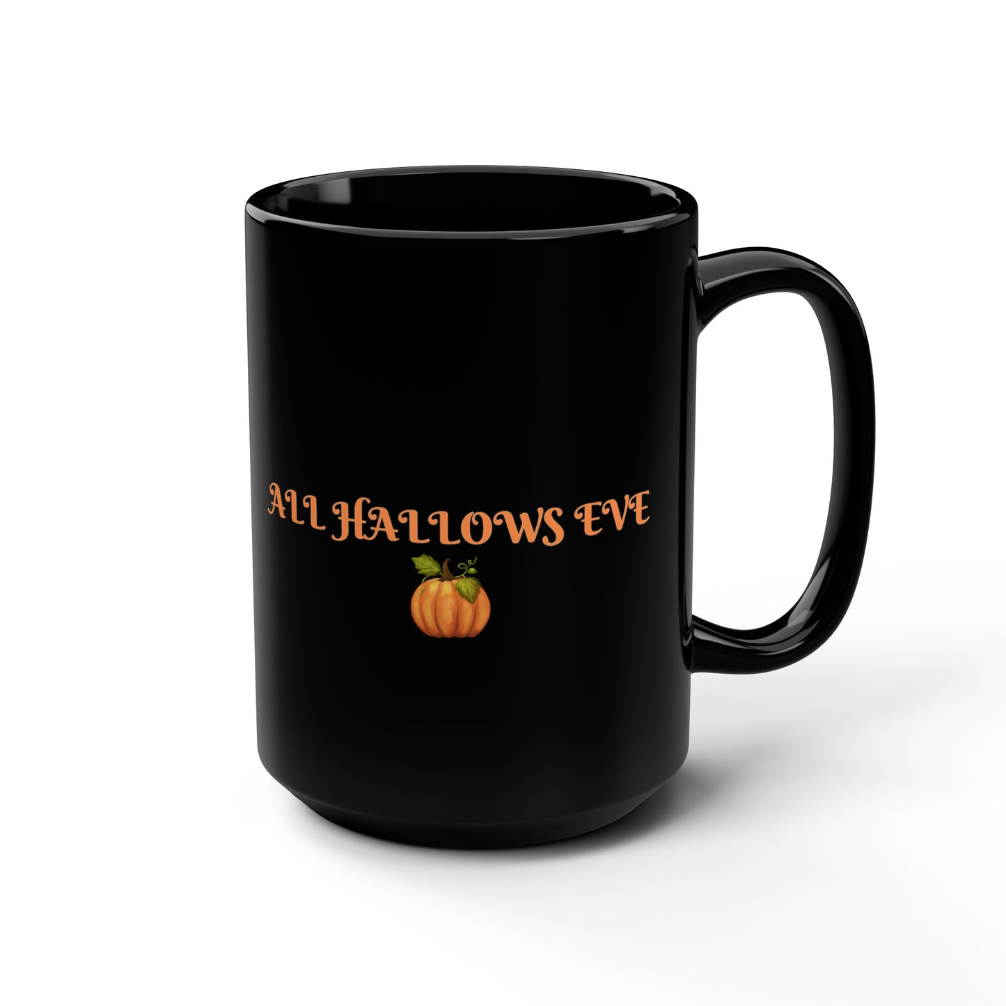 Black Halloween Mug  Black Cat 15oz